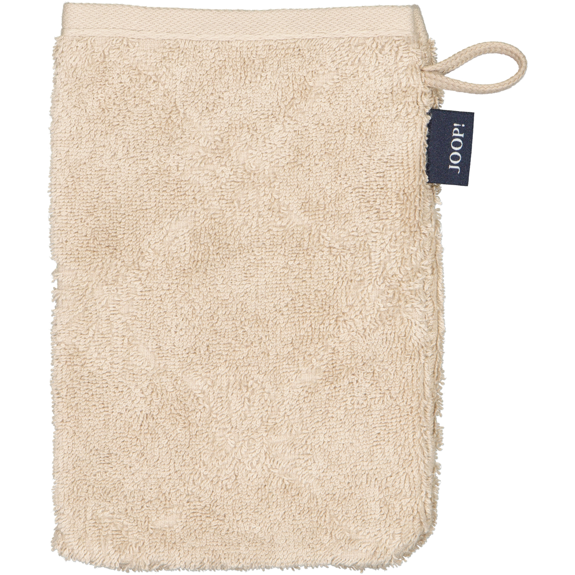 JOOP Uni Cornflower 1670 - Farbe: sand - 375 - Waschhandschuh 16x22 cm