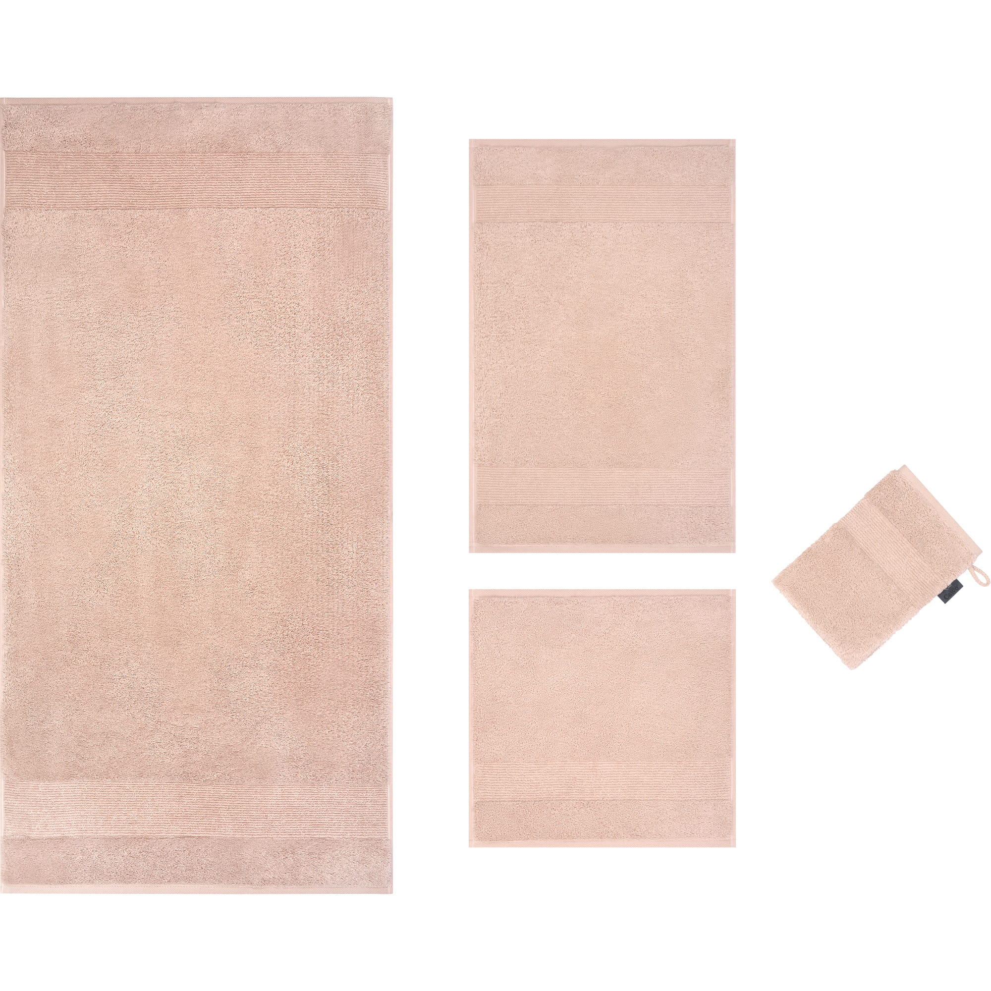 Cawö Handtücher THE LUXURY 5000 pale rose - 329 - Duschtuch 80x150 cm