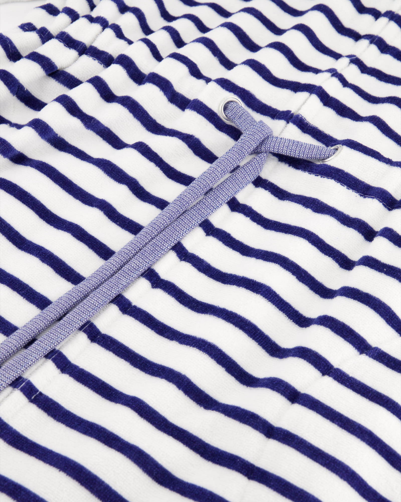 Cawö - Damen Bademantel Reißverschluss Breton 6597 - Farbe: navy - 16