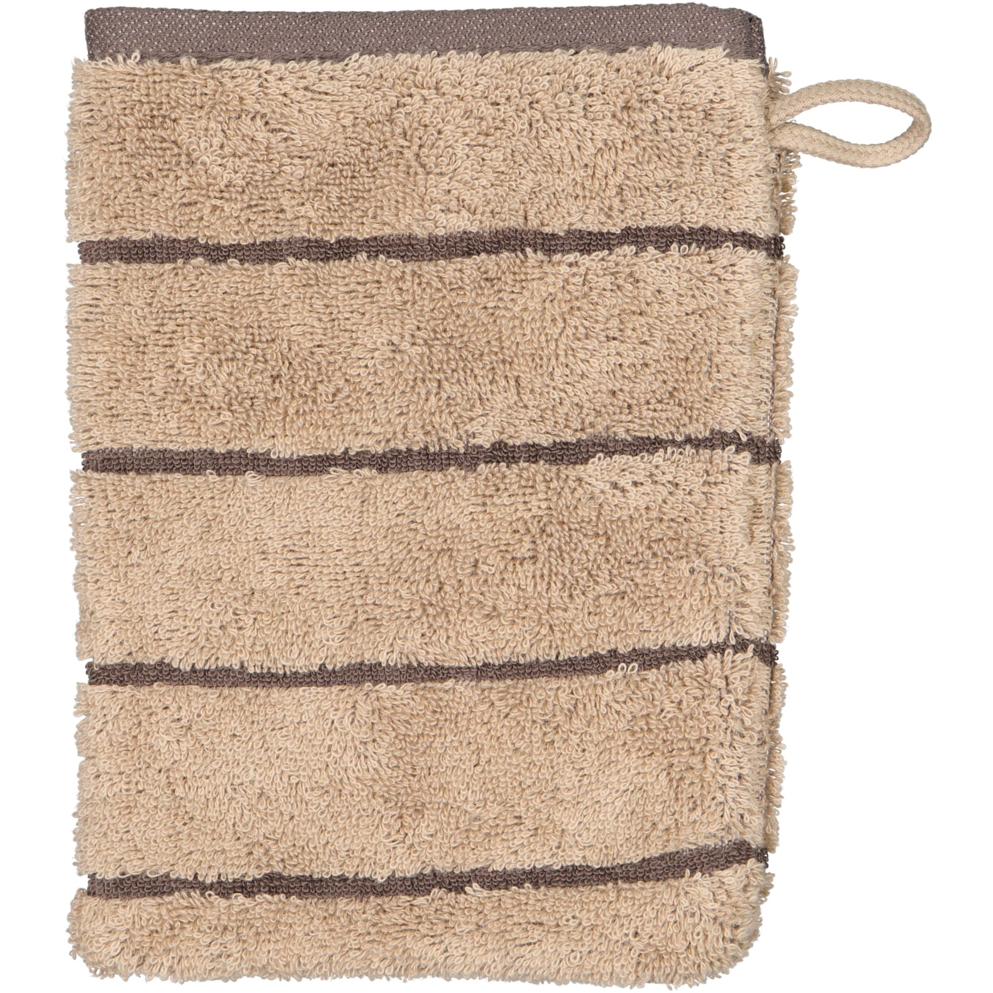 Cawö Handtücher Balance Doubleface 6232 sand - 39 - Waschhandschuh 16x22 cm
