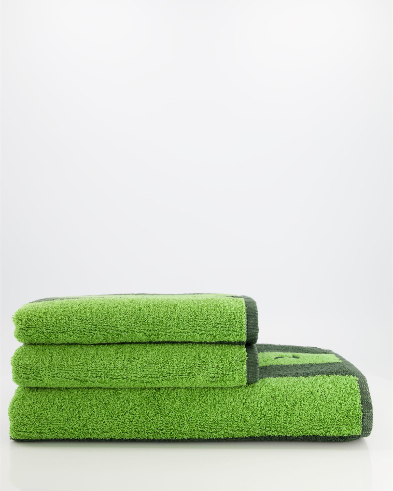 Möve Handtücher Superwuschel Blockstreifen cypress/peridot - 062 - Duschtuch 80x150 cm