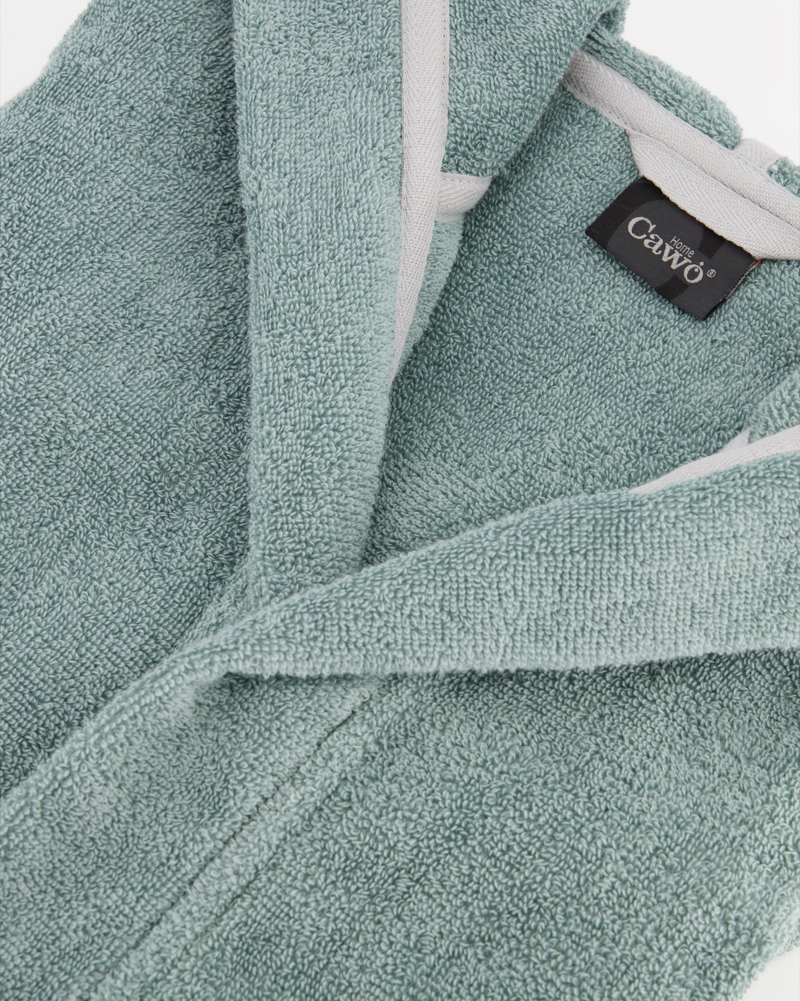 Cawö Home Bademäntel Damen Kapuze Luxury Basics Kapuze 827 fjord - 47 - M
