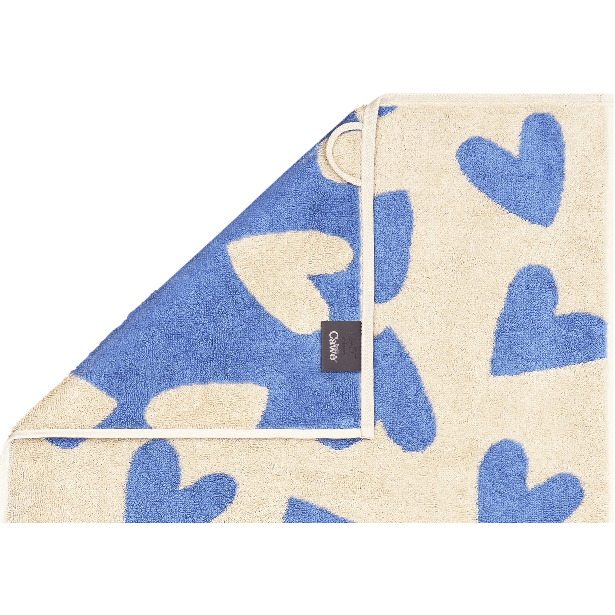 Cawö Handtücher Heart Beats Hearts 6275 capri - 31 - Gästetuch 30x50 cm