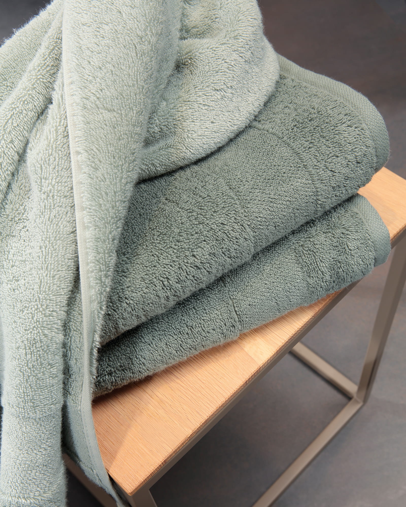 Villeroy & Boch Handtücher One 2550 - Farbe: mineral green - 470 - Waschhandschuh 16x22 cm