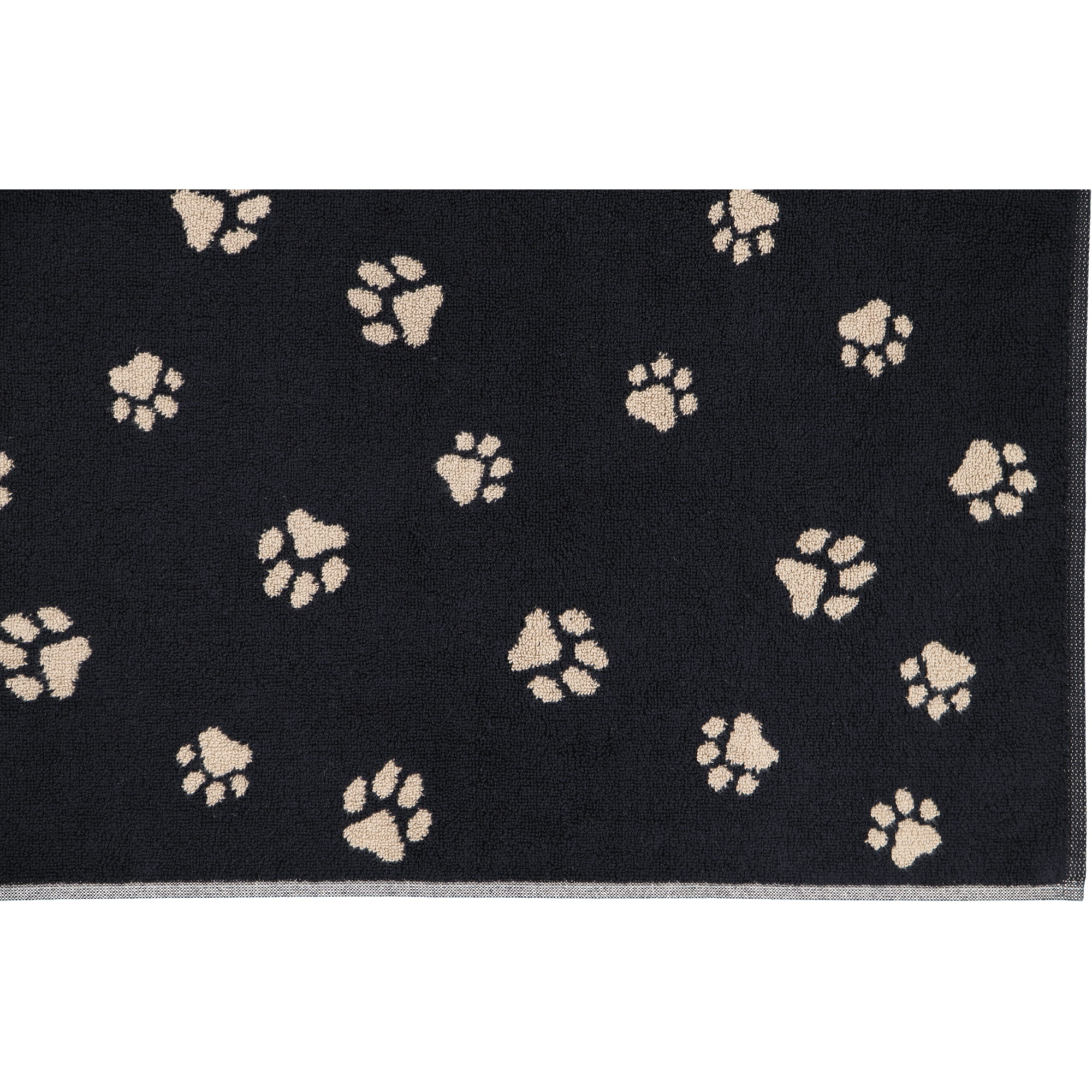 Cawö Badematten WE LOVE DOGS Paws 6247 schwarz/beige - 93 - 50x80 cm