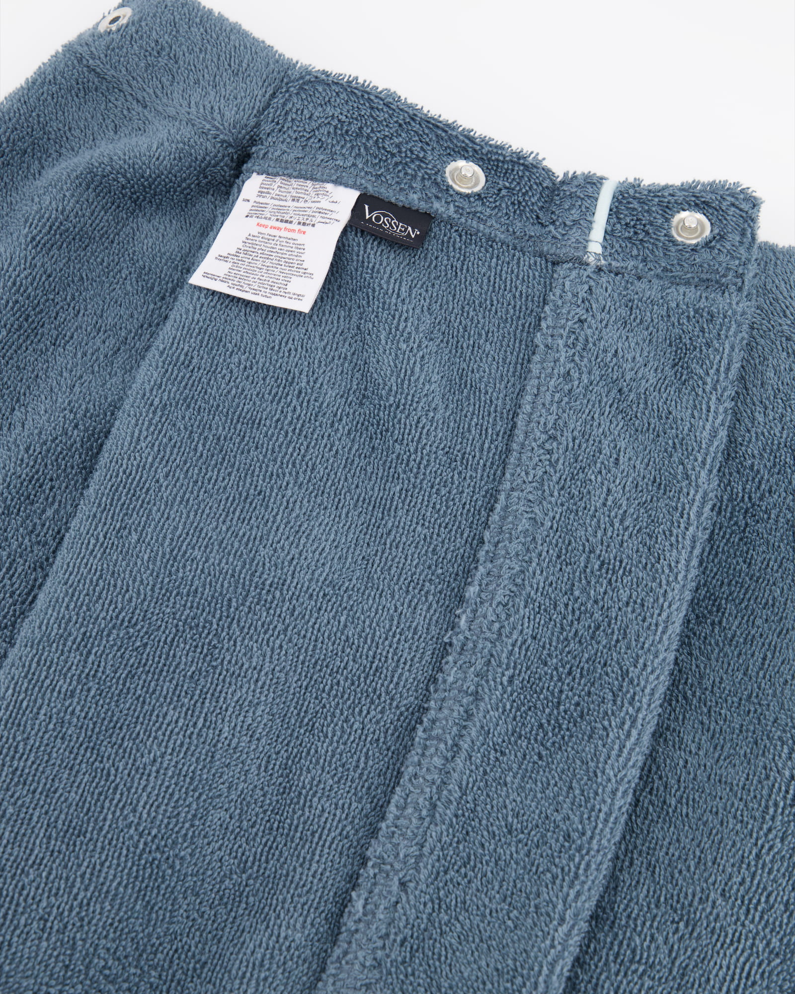 Vossen Saunakilts Herren Lars cadet blue - 7510 - 60x160 cm