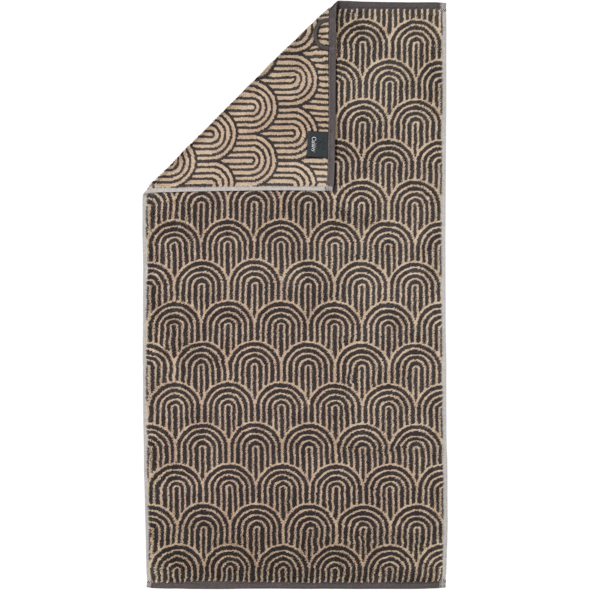 Cawö Handtücher Maison Bögen 6268 basalt - 37 - Handtuch 50x100 cm