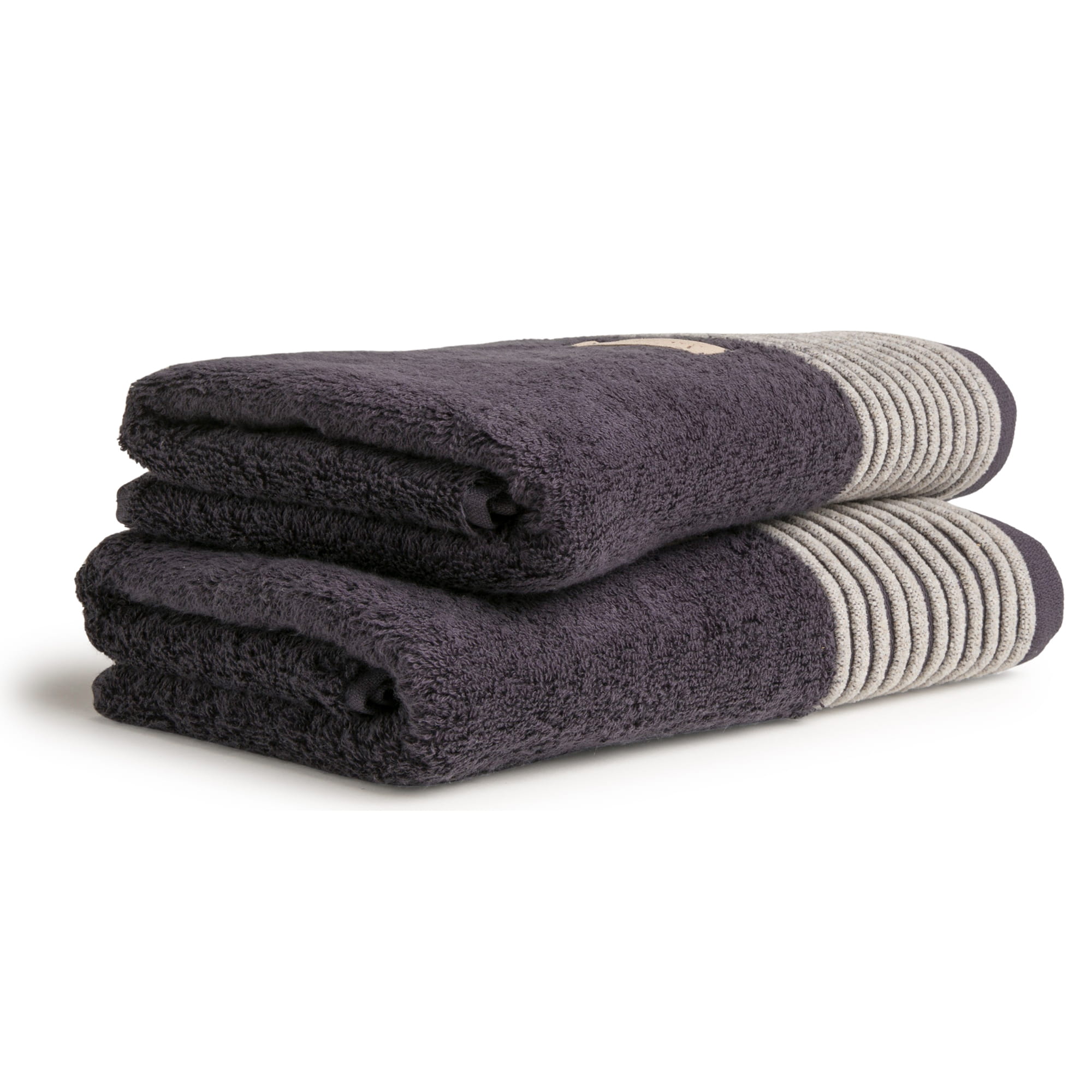 Möve Handtücher Wellness Chenille-Bordüre dark grey - 820 - Handtuch 50x100 cm