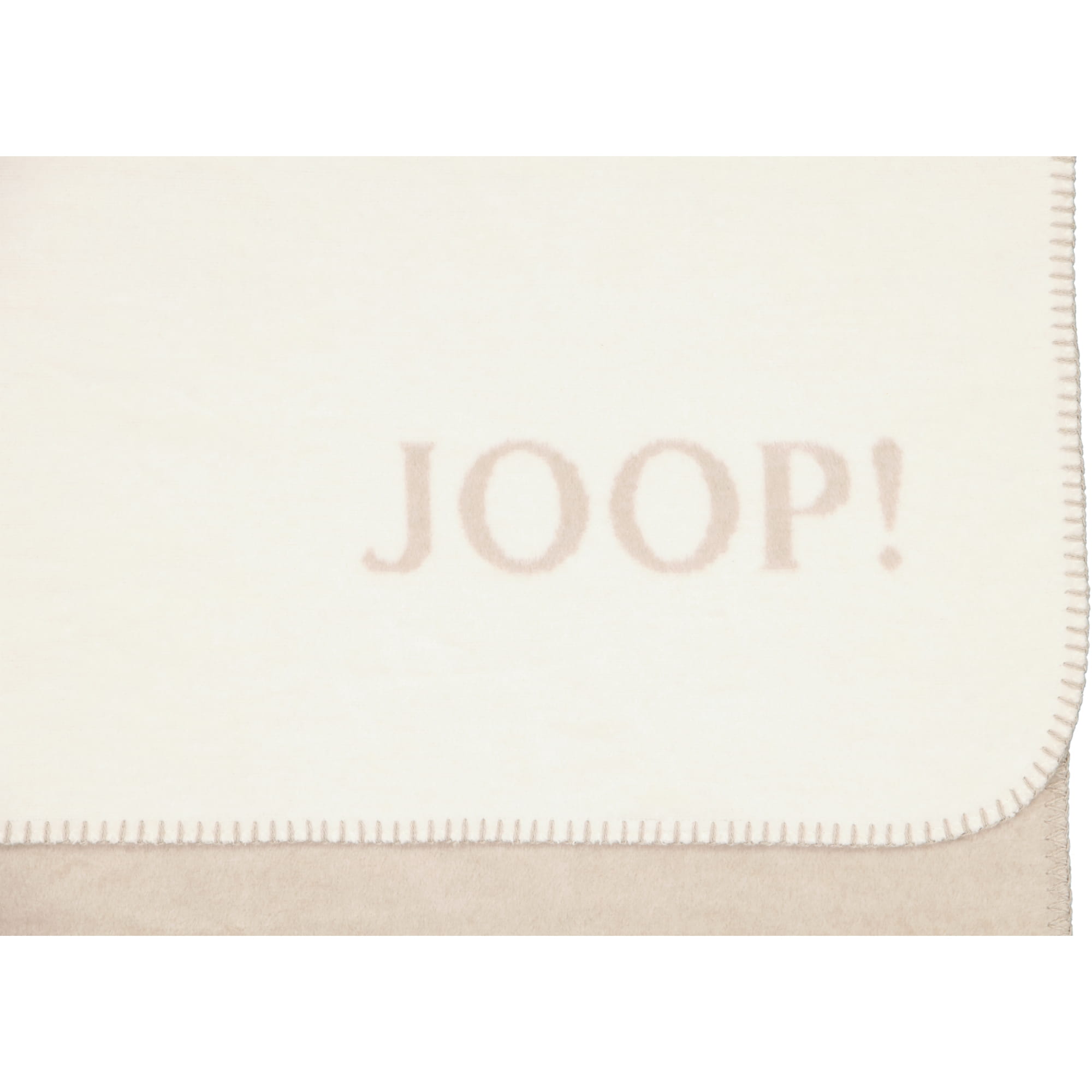 JOOP! Wohndecke Uni-Doubleface - Größe: 150x200 cm - Farbe: Ecru-Feder