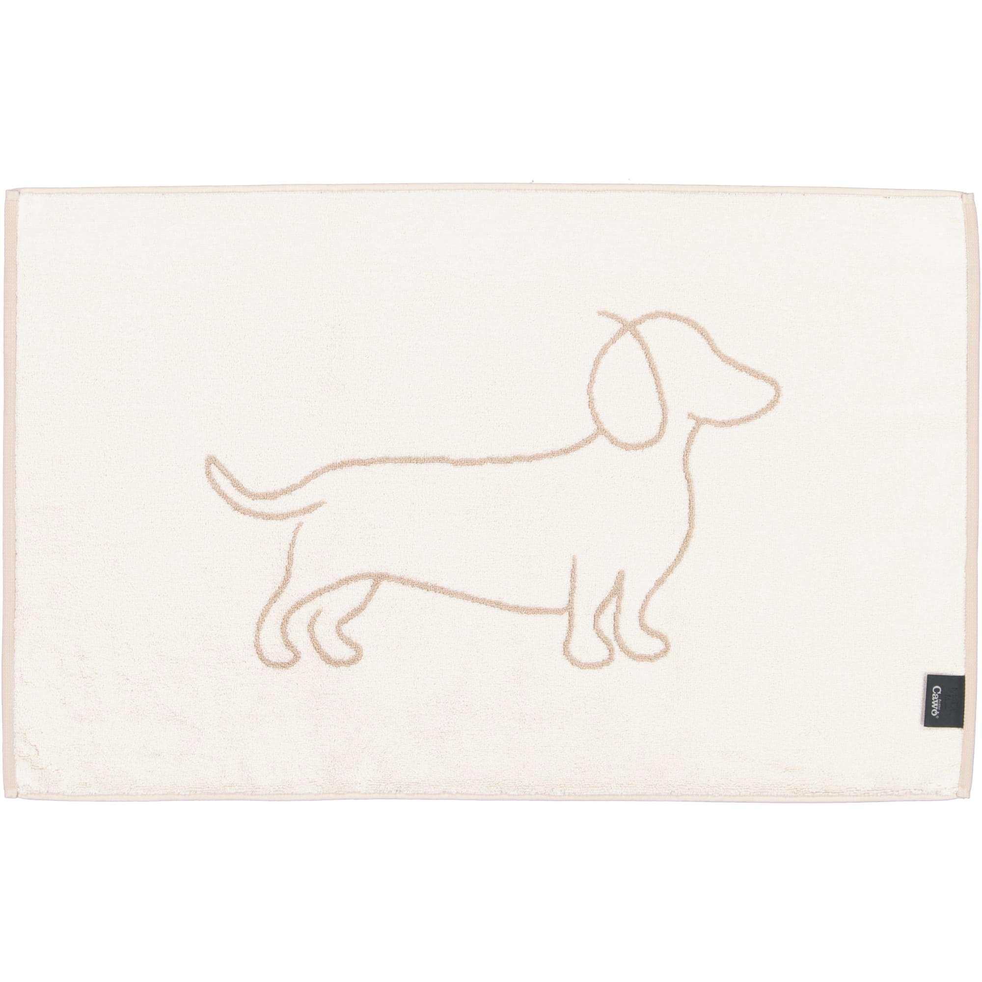 Cawö Badematten WE LOVE DOGS Companion 6248 natur/beige - 33 - 50x80 cm