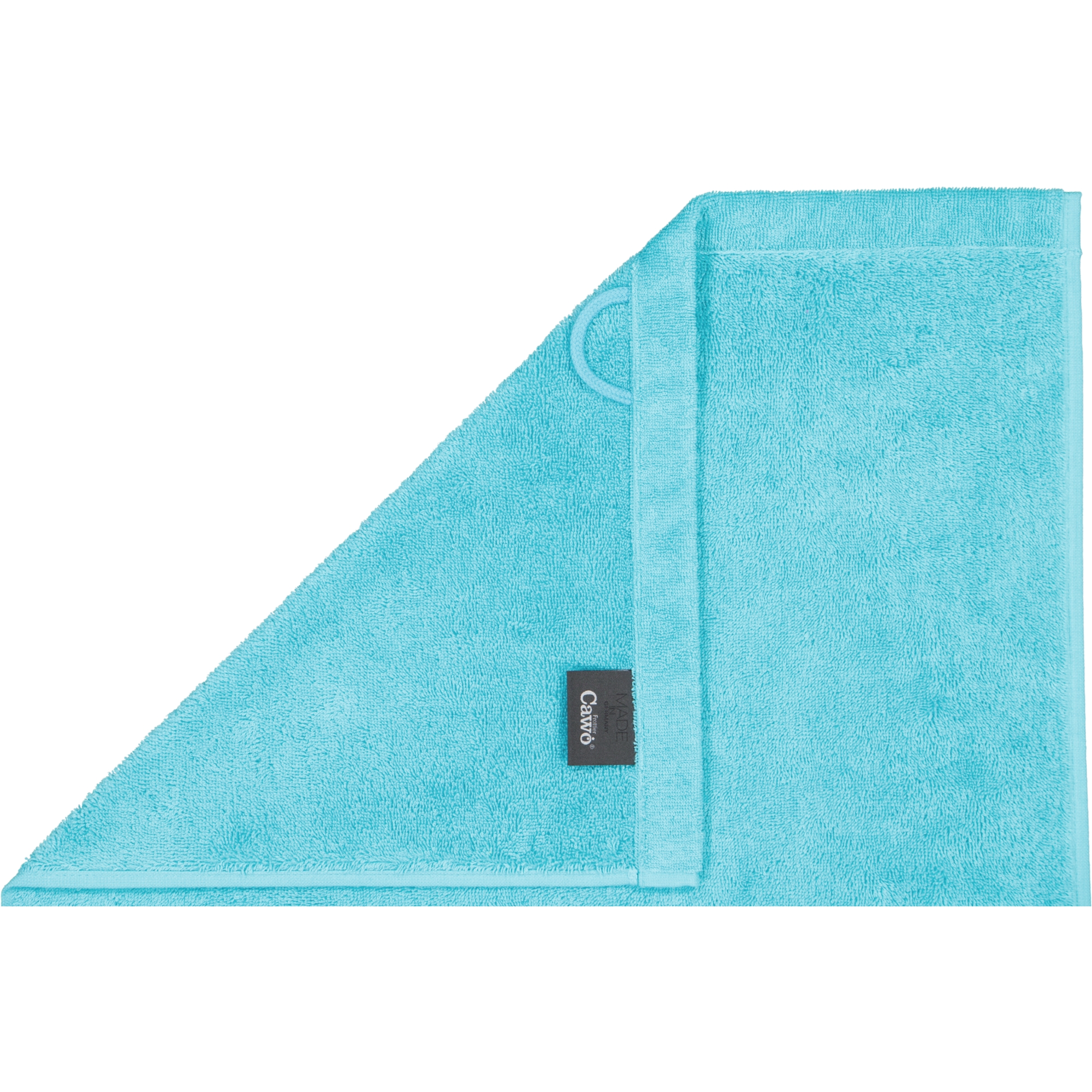 Cawö Handtücher Lifestyle Uni 7007 türkis - 430 - Seiflappen 30x30 cm