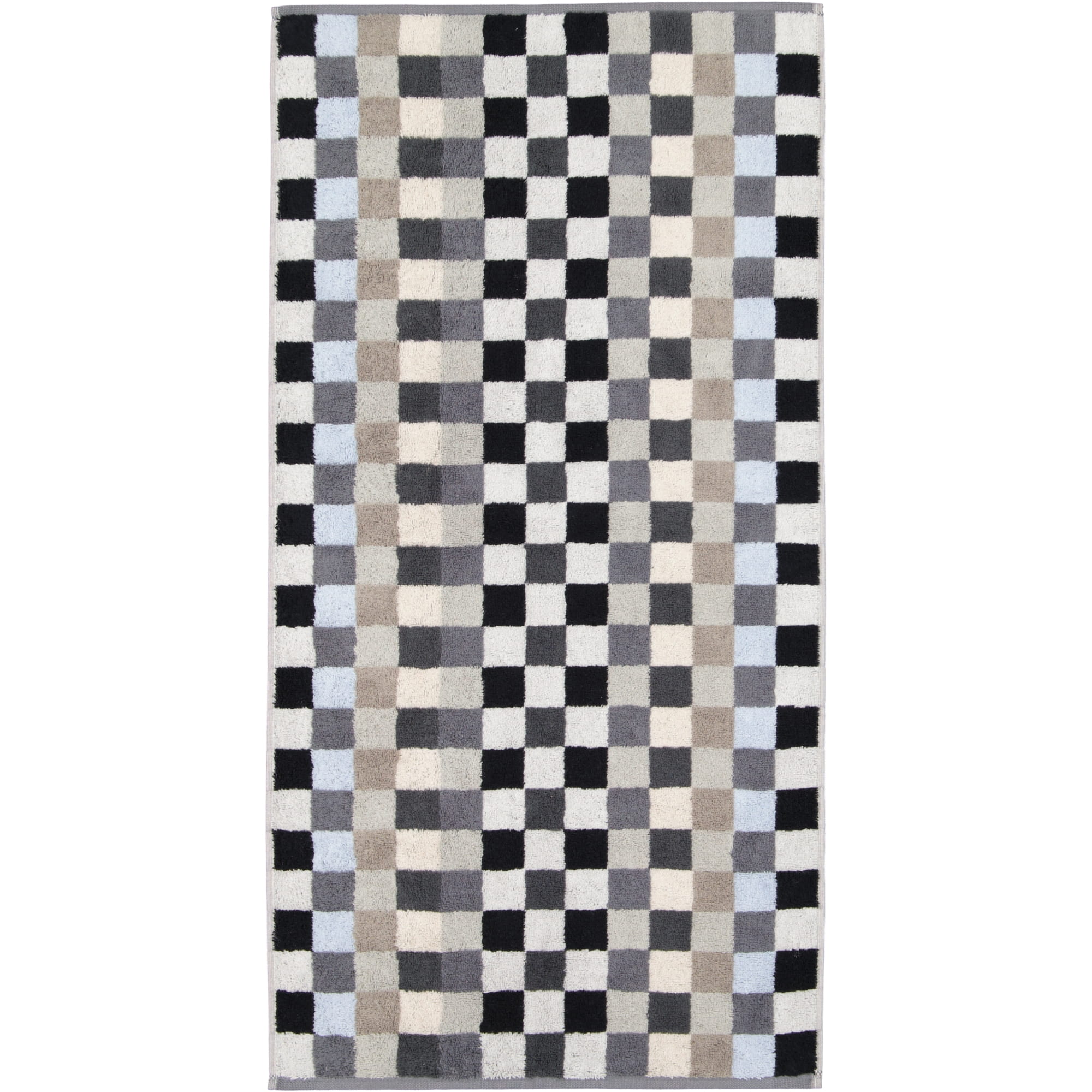 Cawö - Unique Karo 942 - Farbe: anthrazit - 77 - Handtuch 50x100 cm