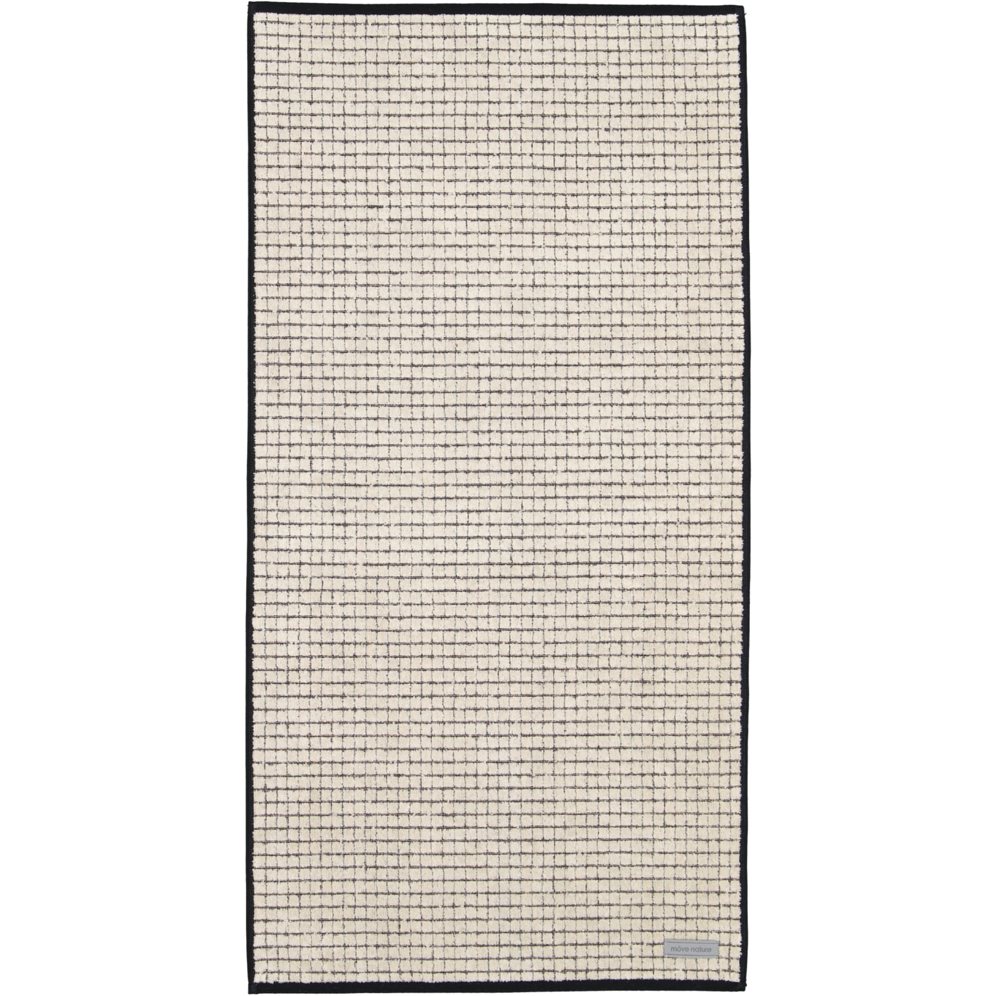 Möve - Eden - Kästchenstruktur Velours - Farbe: natur - 081 (1-0156/5021) - Handtuch 50x100 cm