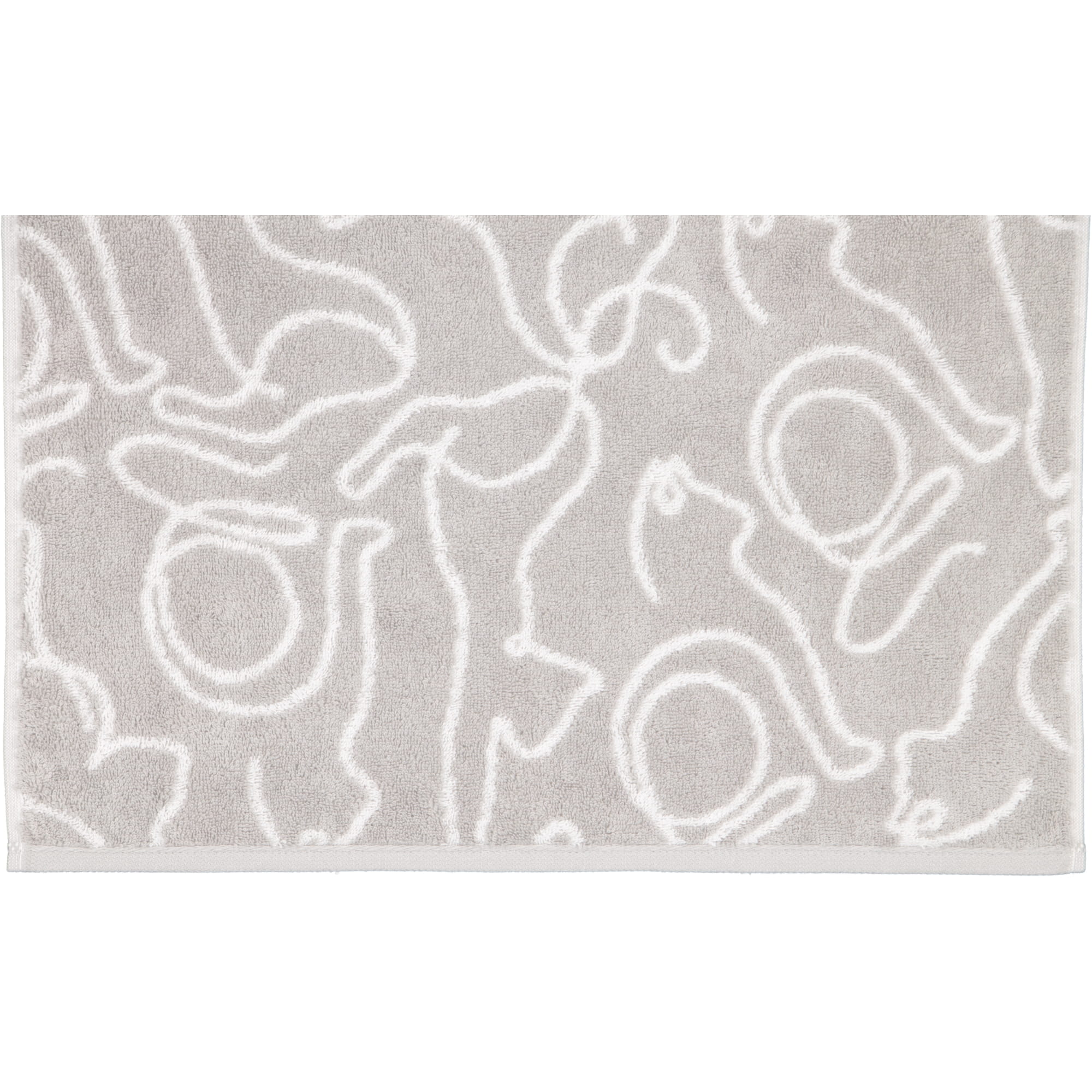 Cawö Handtücher CUTE CATS EDITION Cats 6264 platin/weiß - 76 - Duschtuch 80x150 cm