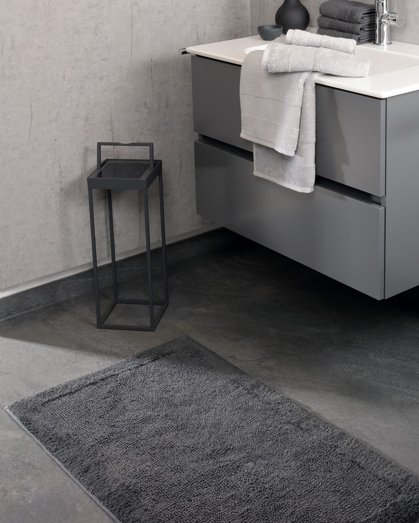 Villeroy & Boch - Badteppich Coordinates Charisma 2555 - Farbe: graphite - 774