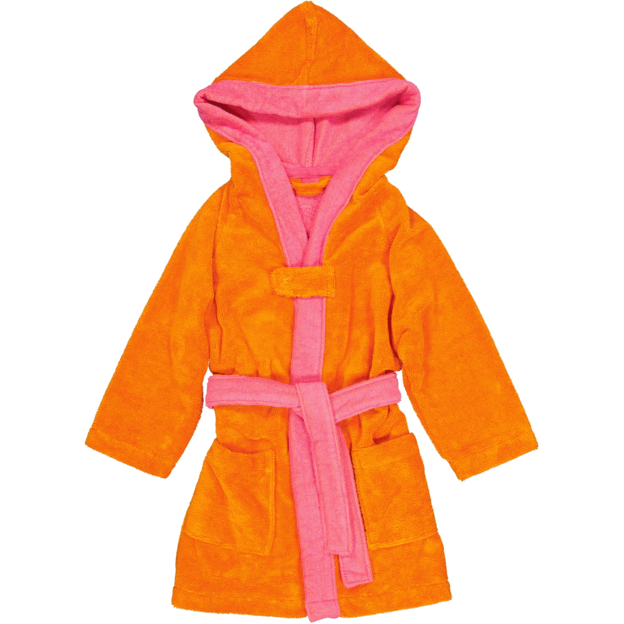 Vossen Kinderbademäntel Kinder Kapuze Bixie electric orange/prim rose - 0006 - 98/104