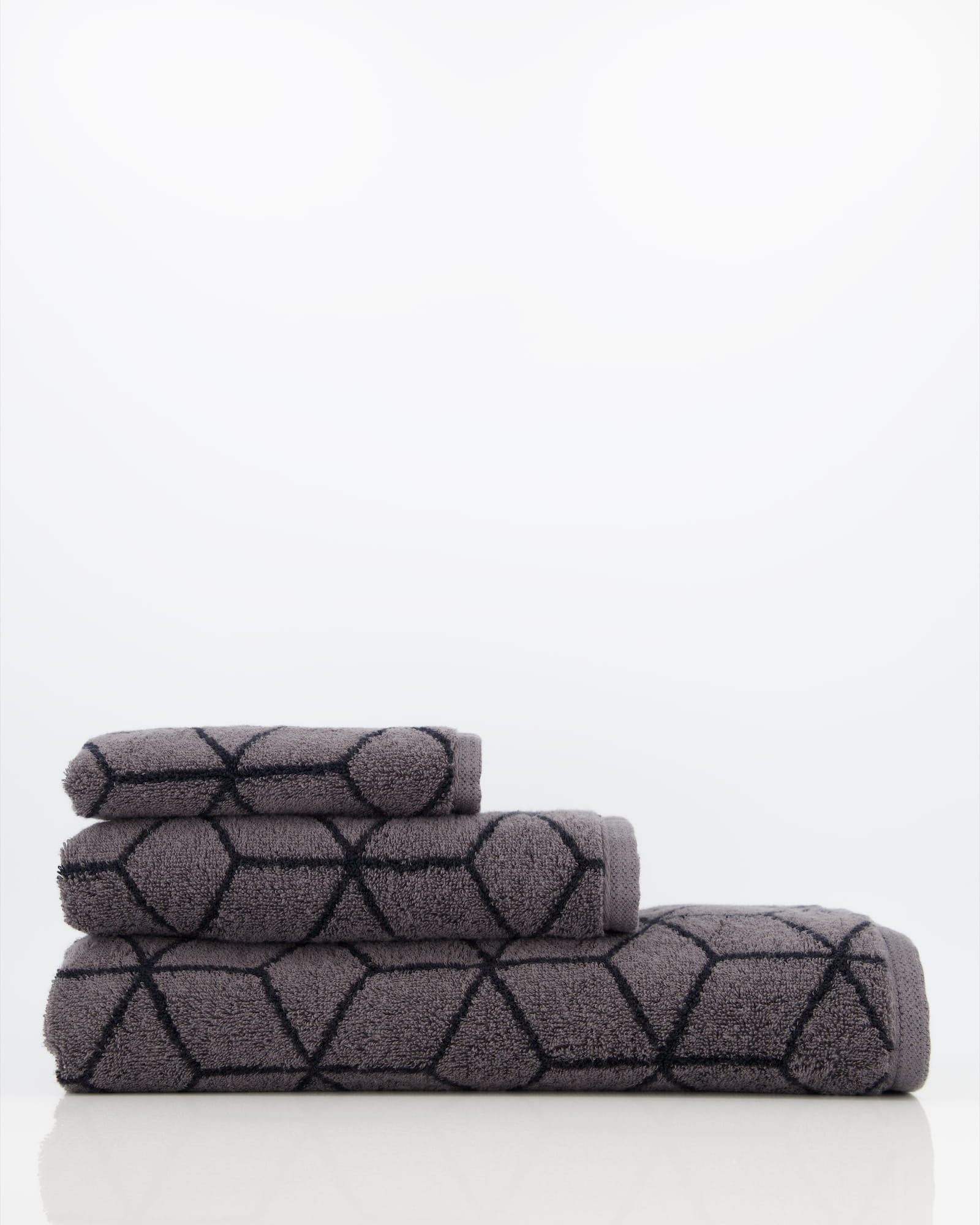 Villeroy & Boch Handtücher Coordinates Carré 2557 - Farbe: graphite - 79 - Handtuch 50x100 cm
