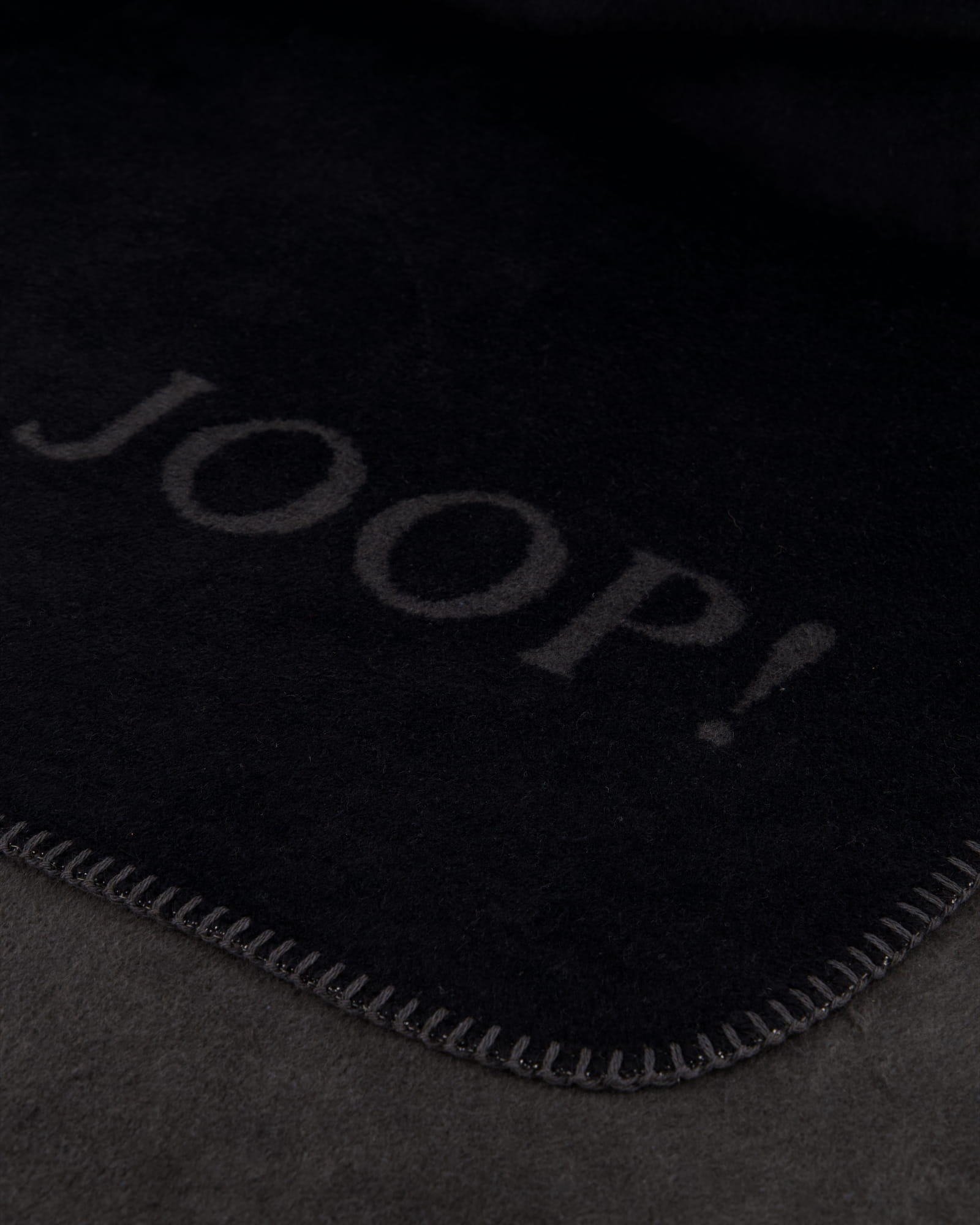JOOP! Wohndecken Uni-Doubleface Schwarz-Anthrazit - 150x200 cm