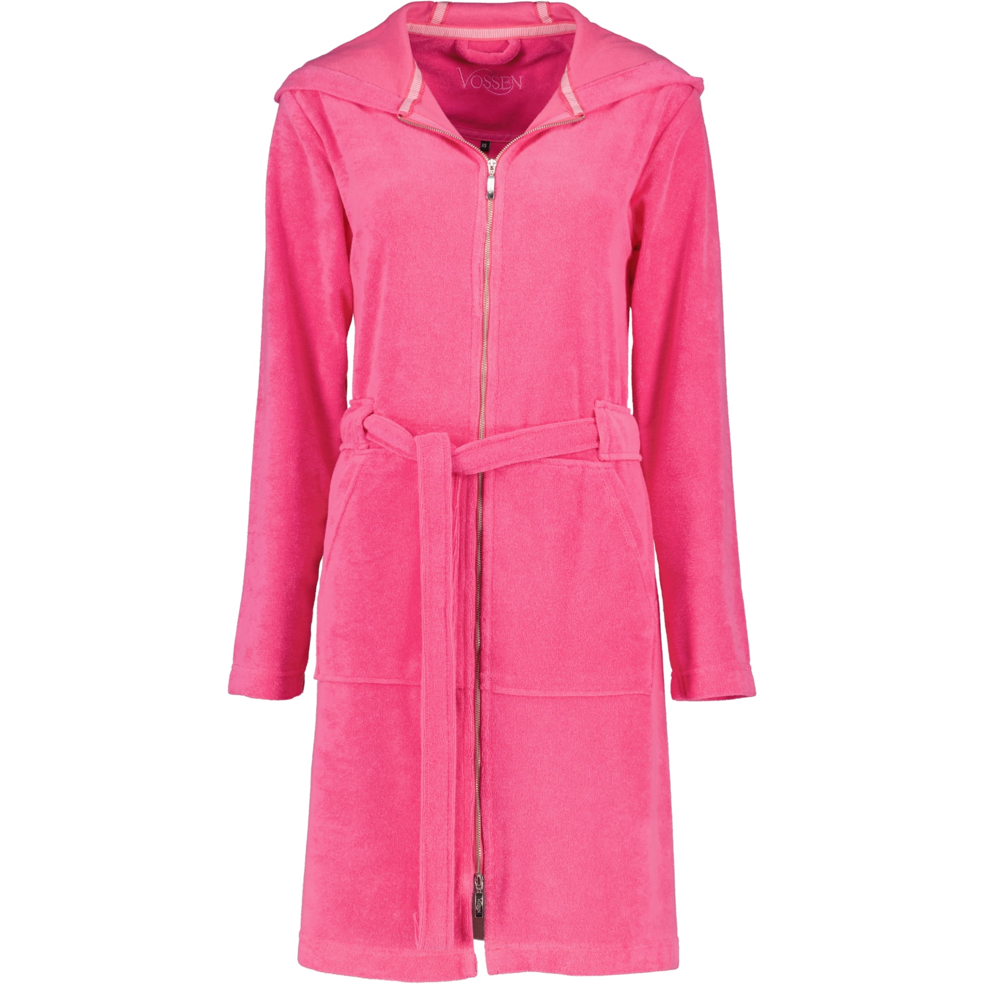 Vossen Bademäntel Damen Kurzmantel mit Kapuze Tampa prim rose - 3750