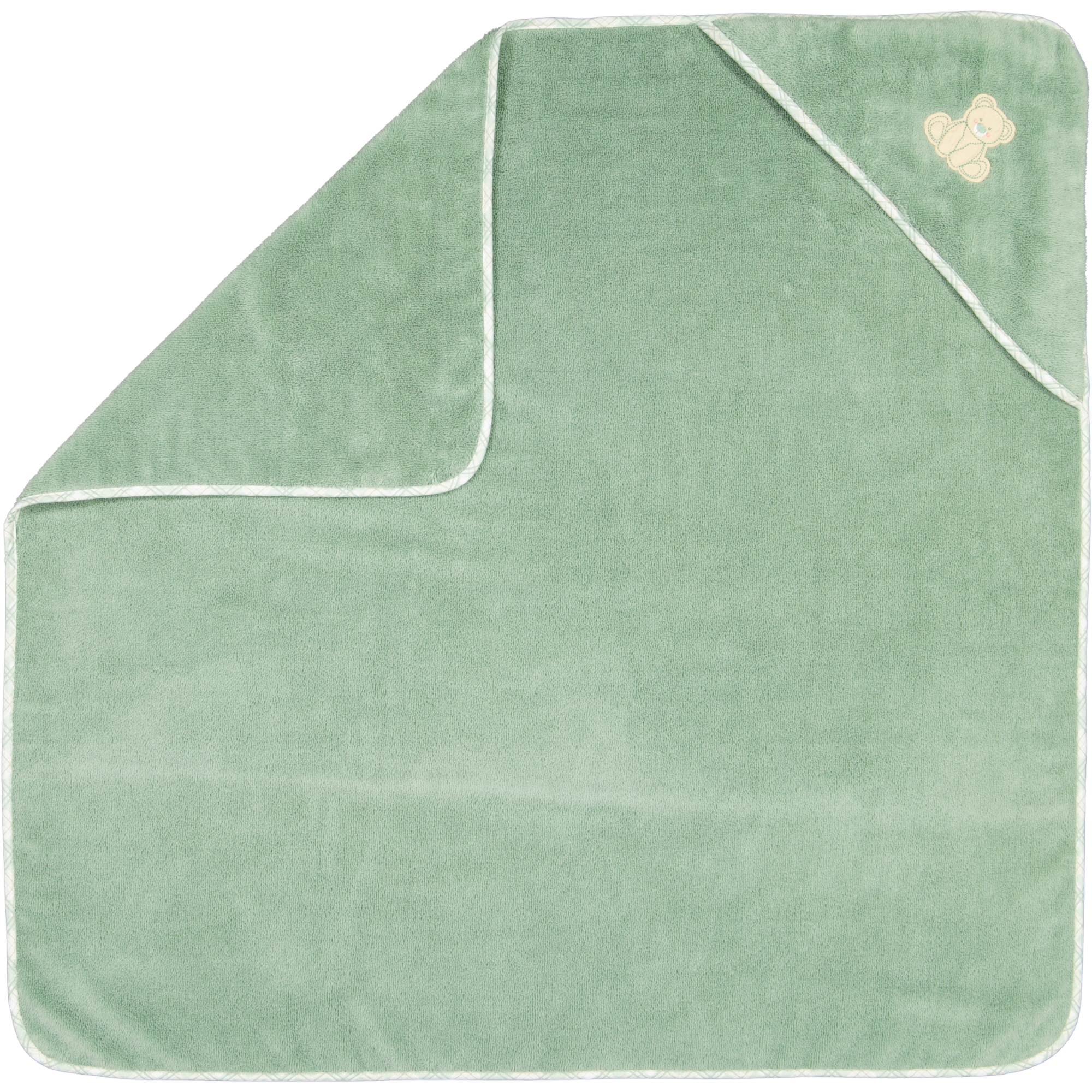 Vossen Kapuzentücher Teddy soft green - 5305 - Kapuzentuch 100x100 cm