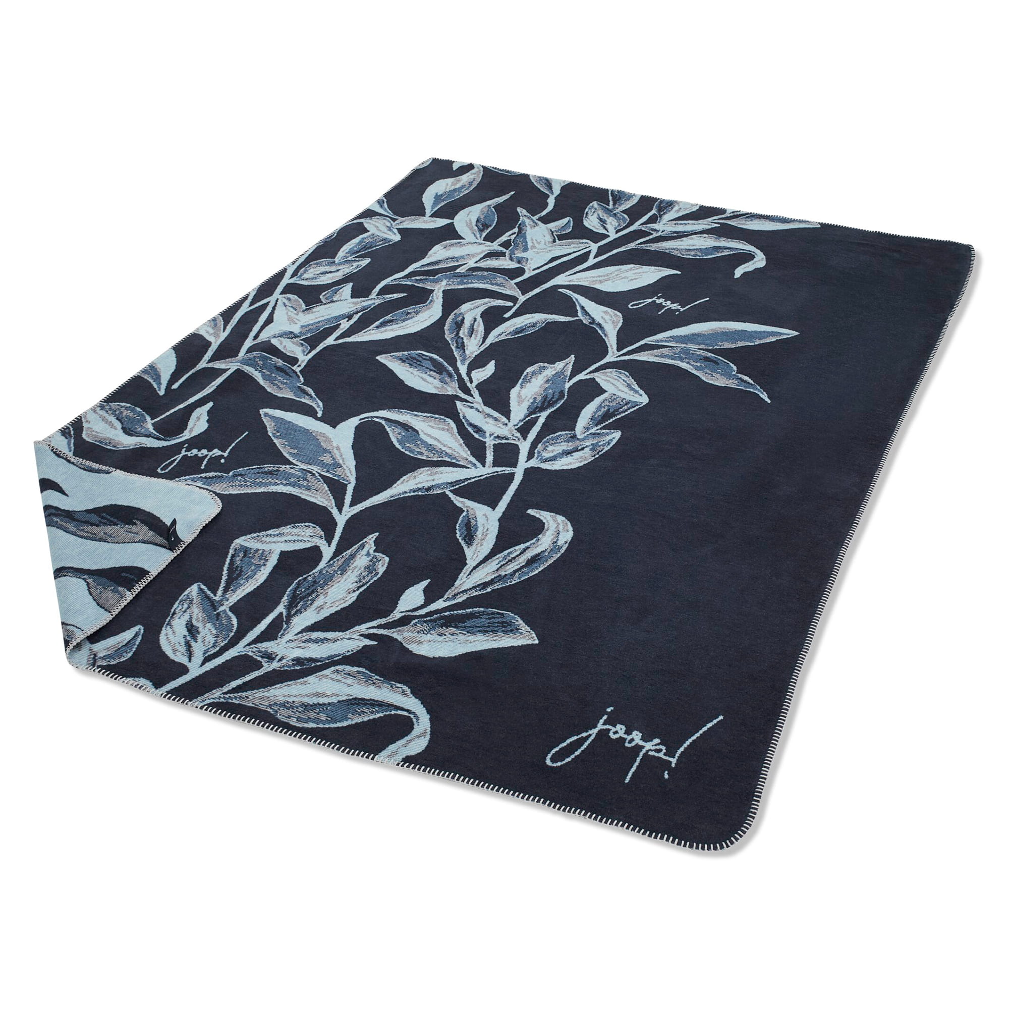 JOOP! Wohndecken Flora Marine - 150x200 cm