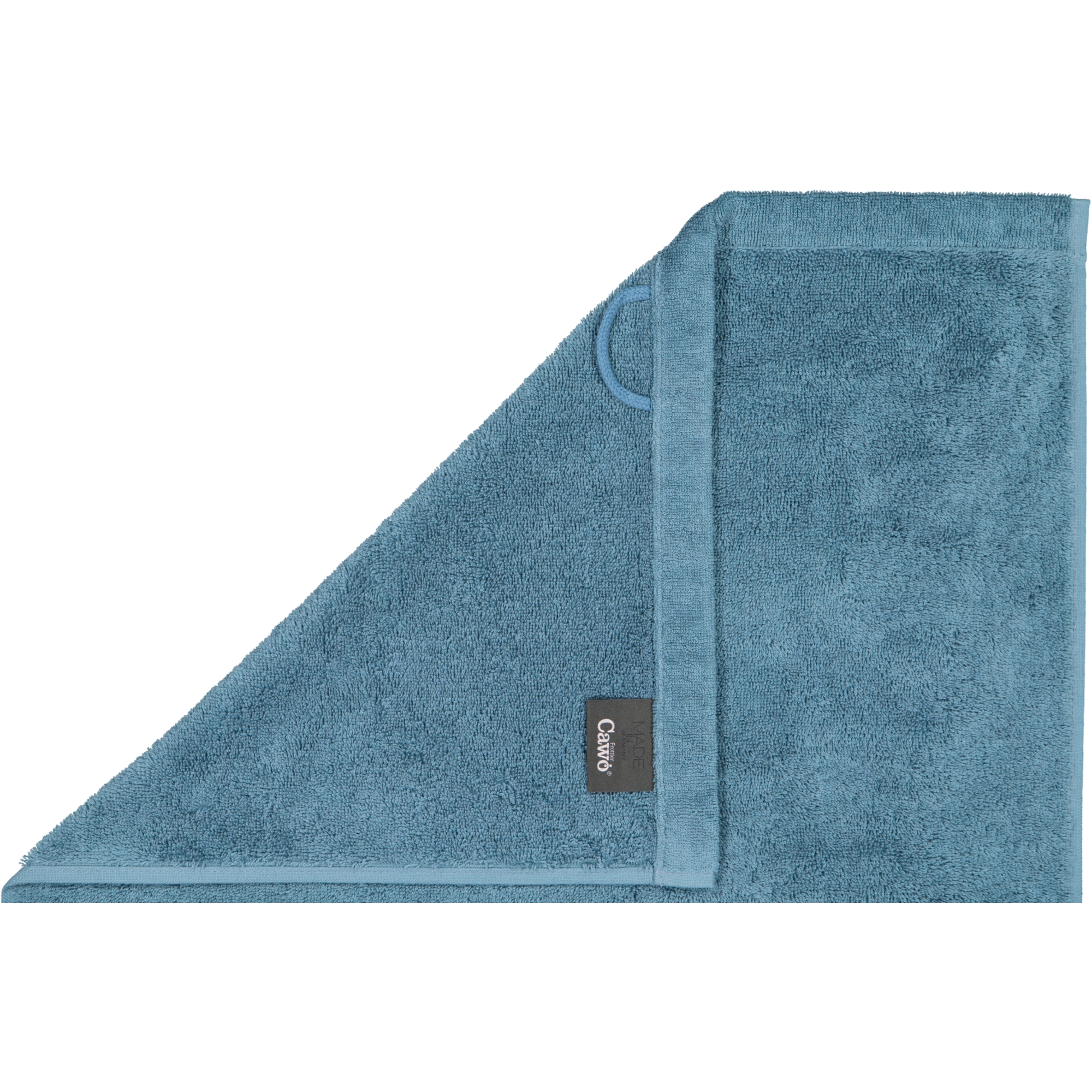 Cawö Handtücher Lifestyle Uni 7007 petrol - 400 - Seiflappen 30x30 cm
