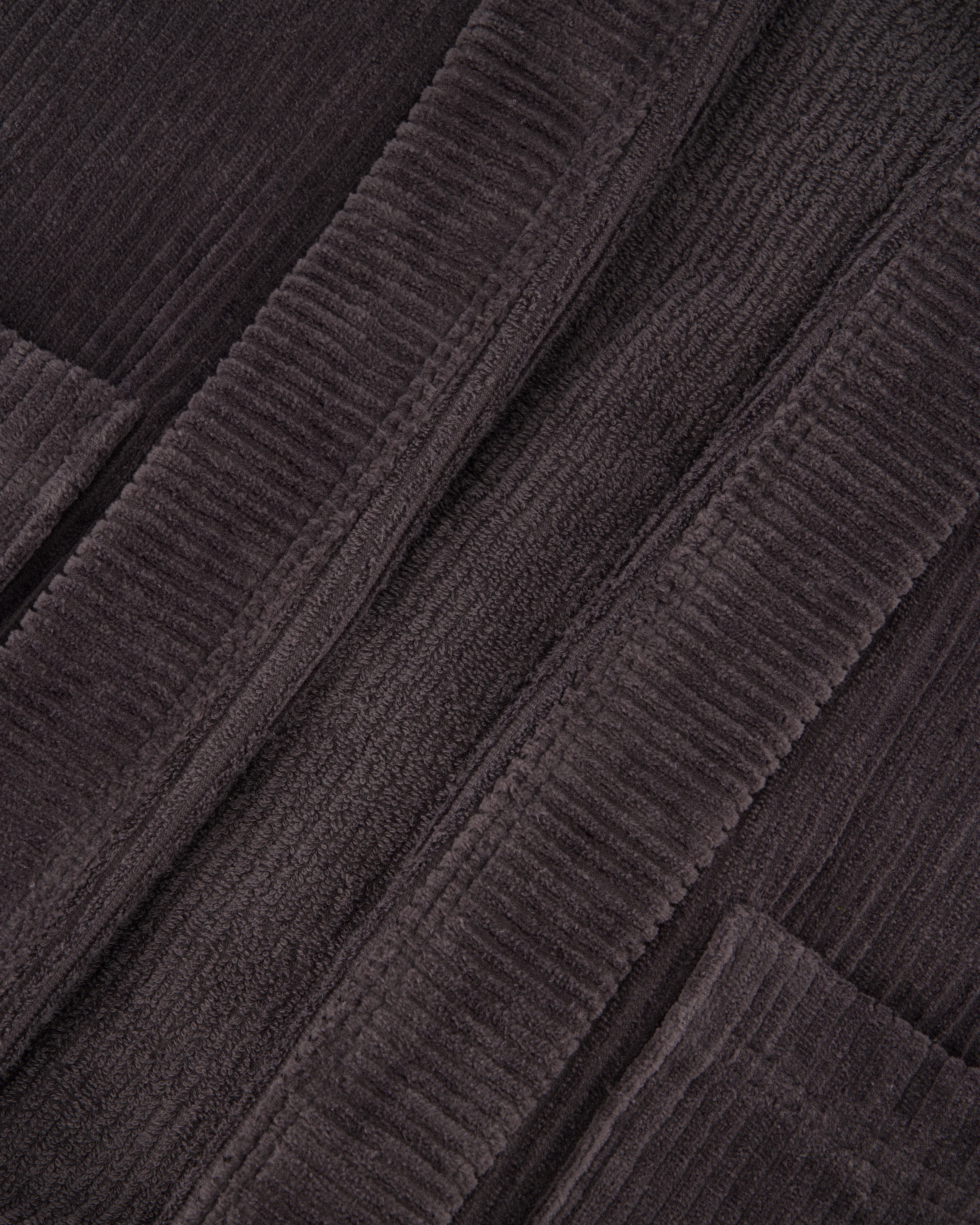 Cawö Bademäntel Herren Kimono Cord-Optik 6540 basalt - 740