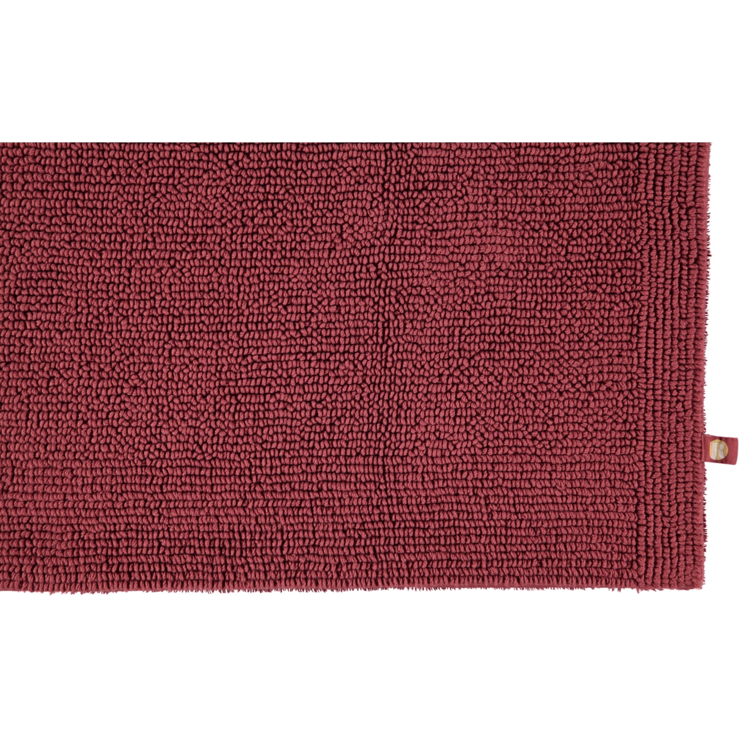 Rhomtuft - Badteppich Pur - Farbe: marsala - 391 - 50x75 cm