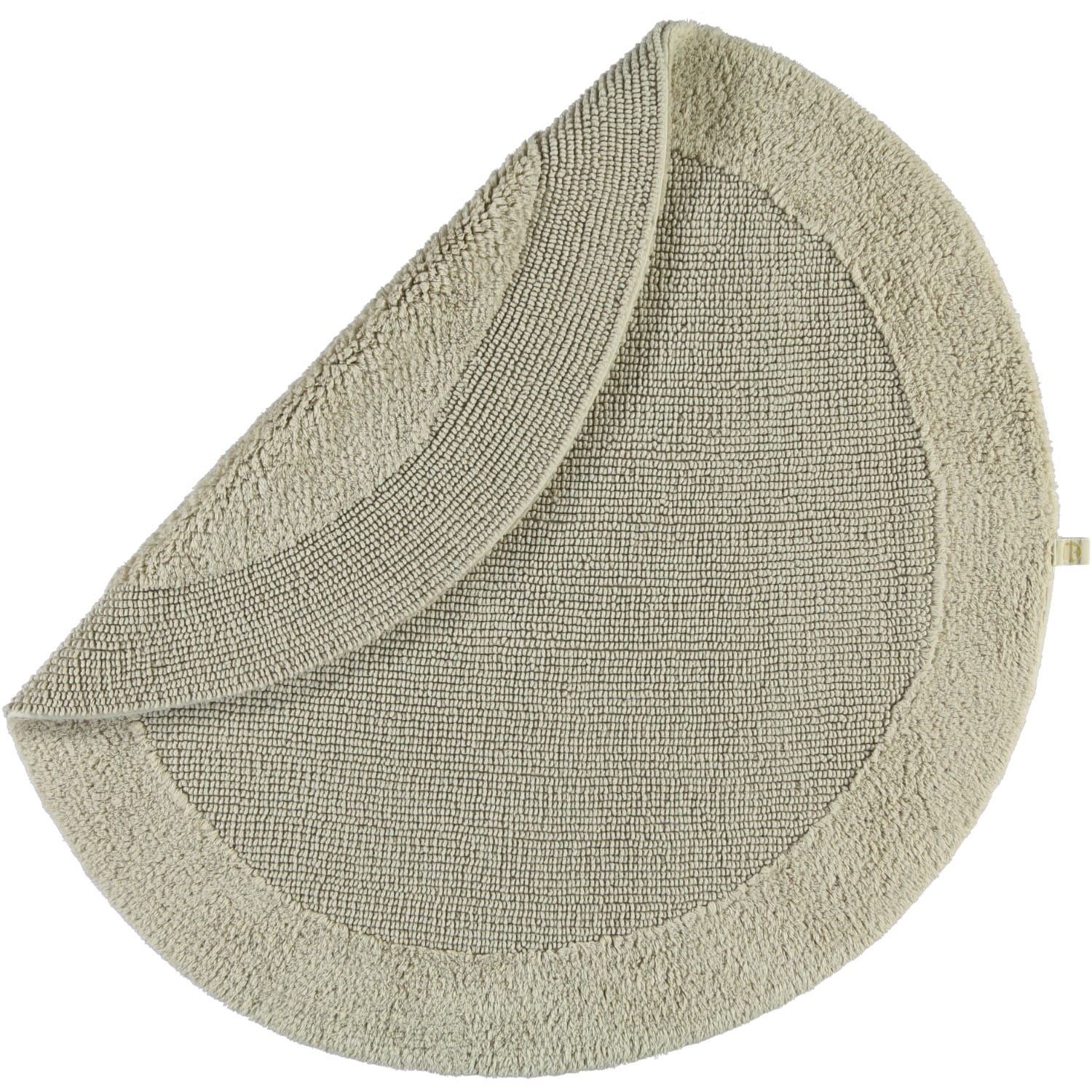 Rhomtuft - Badteppiche Exquisit - Farbe: stone - 320 - 80 cm rund
