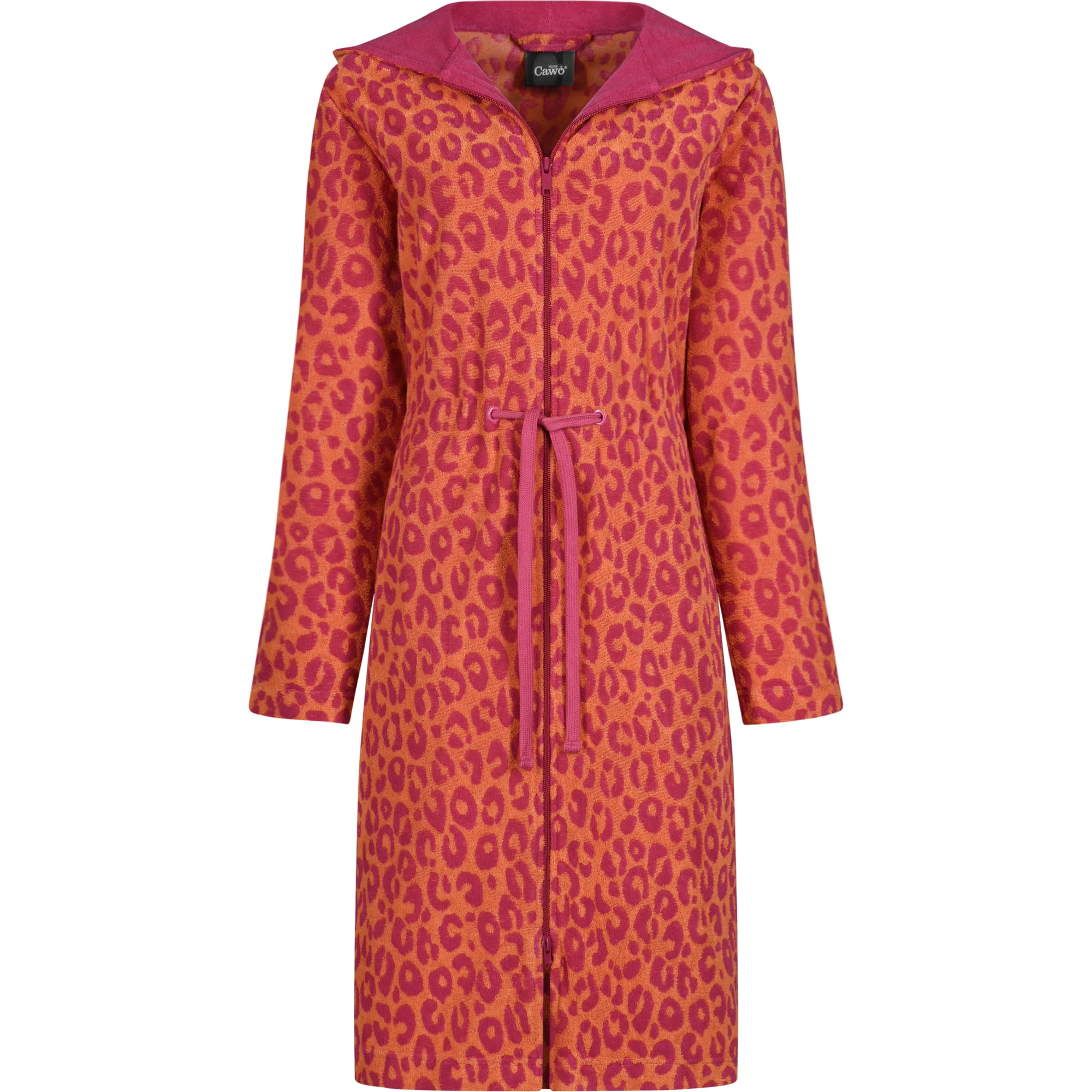 Cawö Home Bademäntel Damen Kurzmantel mit Kapuze Leo 851 pink - 23