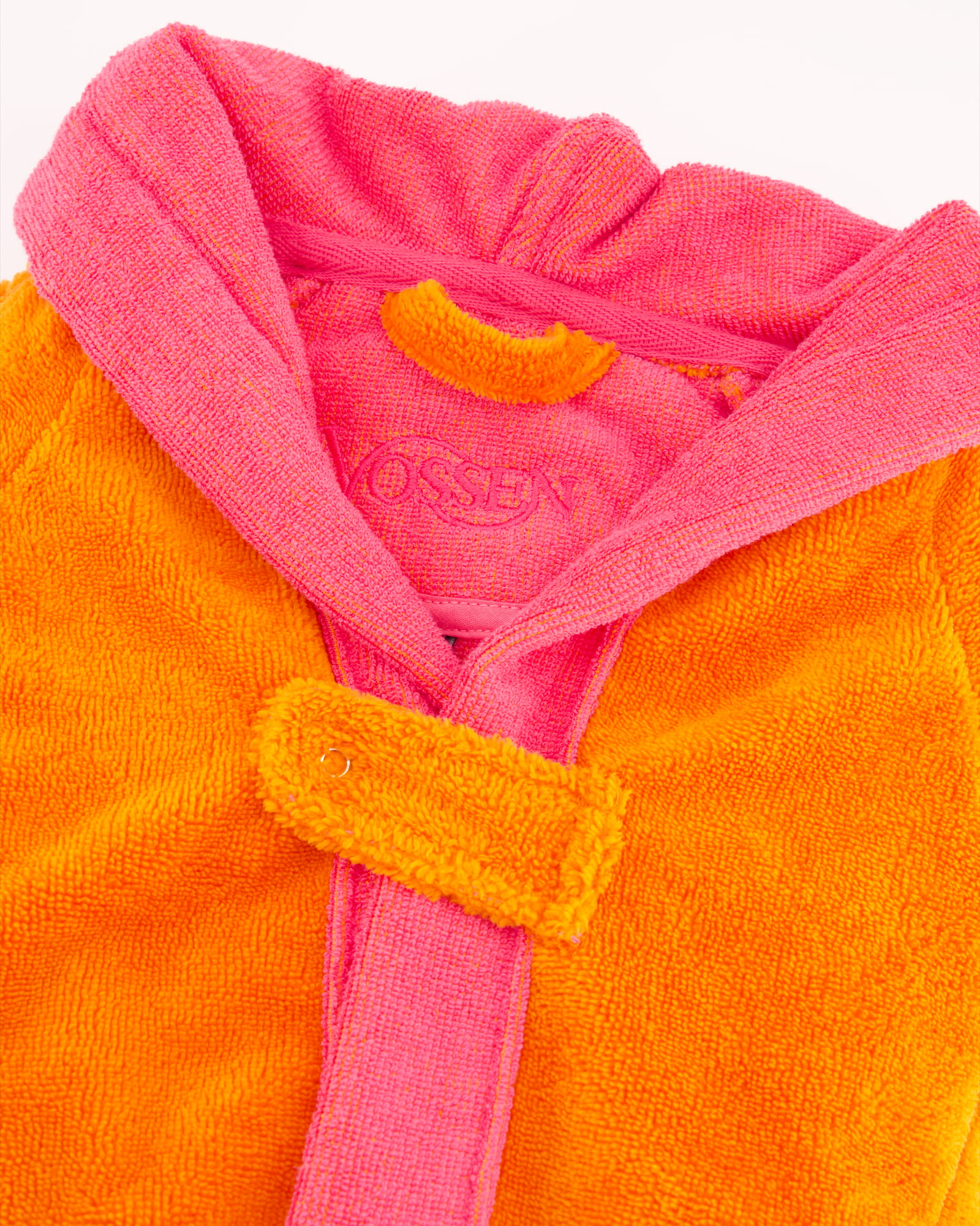 Vossen Kinderbademäntel Kinder Kapuze Bixie electric orange/prim rose - 0006 - 98/104