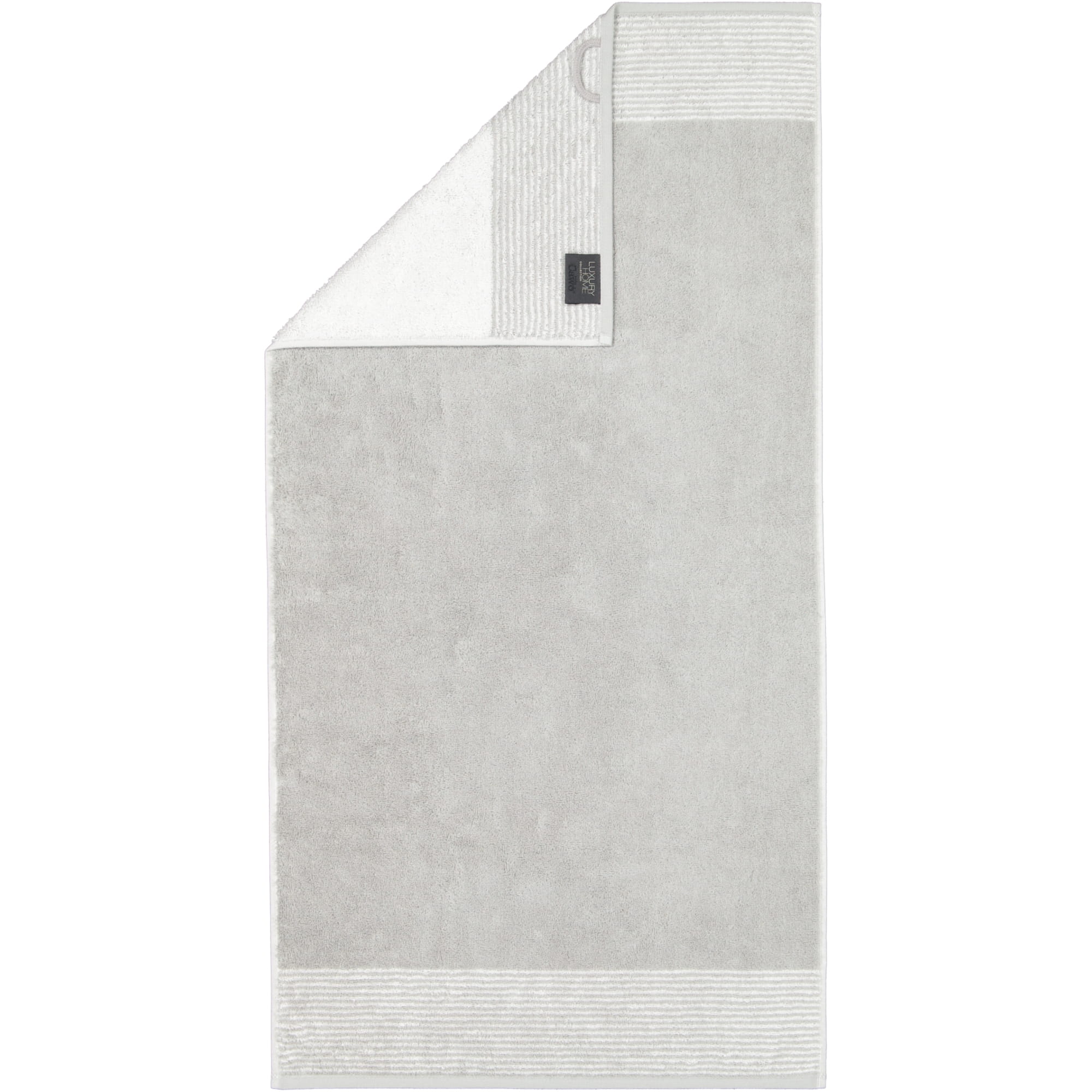 Cawö - Luxury Home Two-Tone 590 - Farbe: platin - 76 - Handtuch 50x100 cm