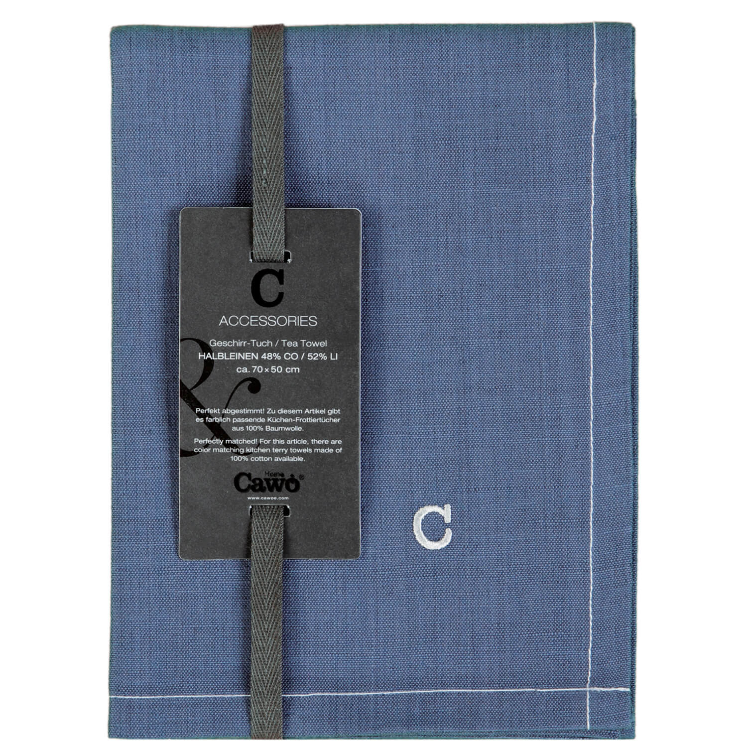 Cawö Home Solid 500 - Geschirrtuch 50x70 cm - Farbe: nachtblau - 111