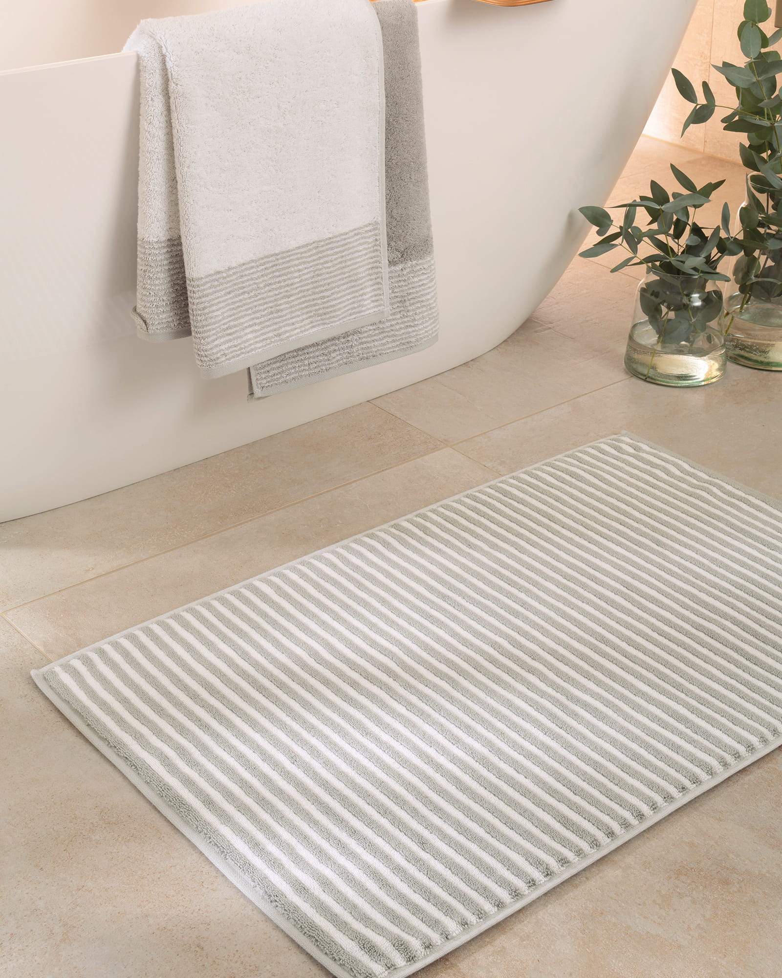 Cawö - Luxury Home Two-Tone 590 - Farbe: platin - 76 - Handtuch 50x100 cm