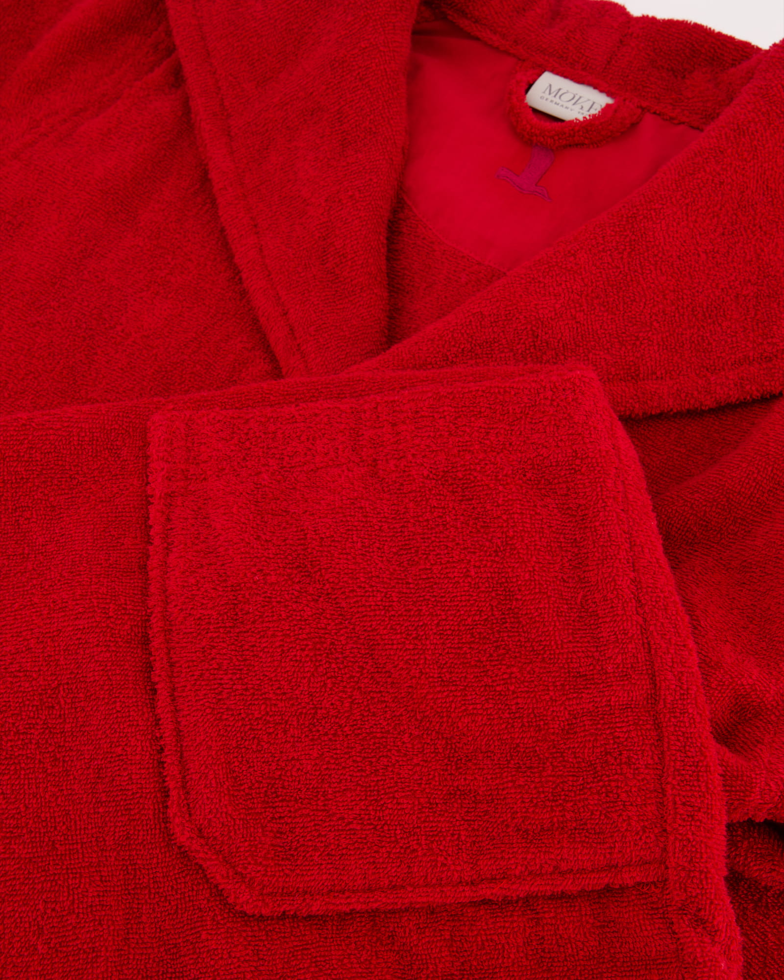 Möve Bademäntel unisex Kapuze Superwuschel ruby - 075 - XS