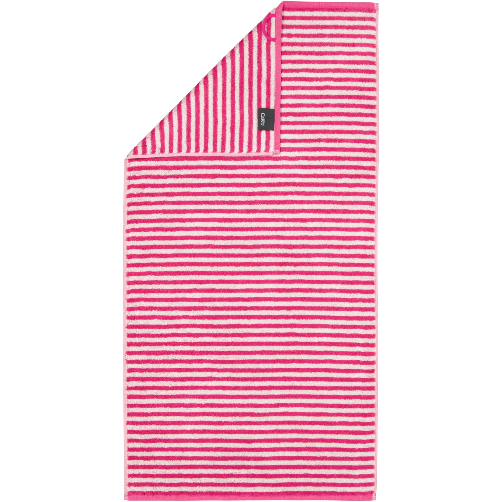 Cawö Handtücher Campus Ringel 955 pink - 22 - Handtuch 50x100 cm