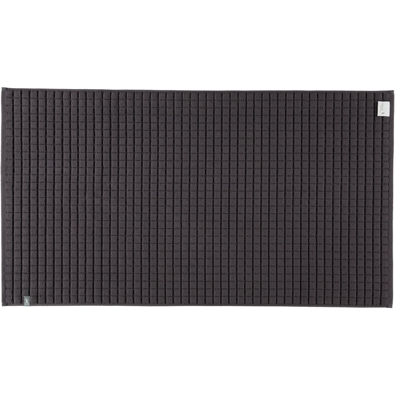 Möve Badteppich - Piquee - Größe: 60x100 cm - Farbe: graphite - 843 (1-0798/8127)