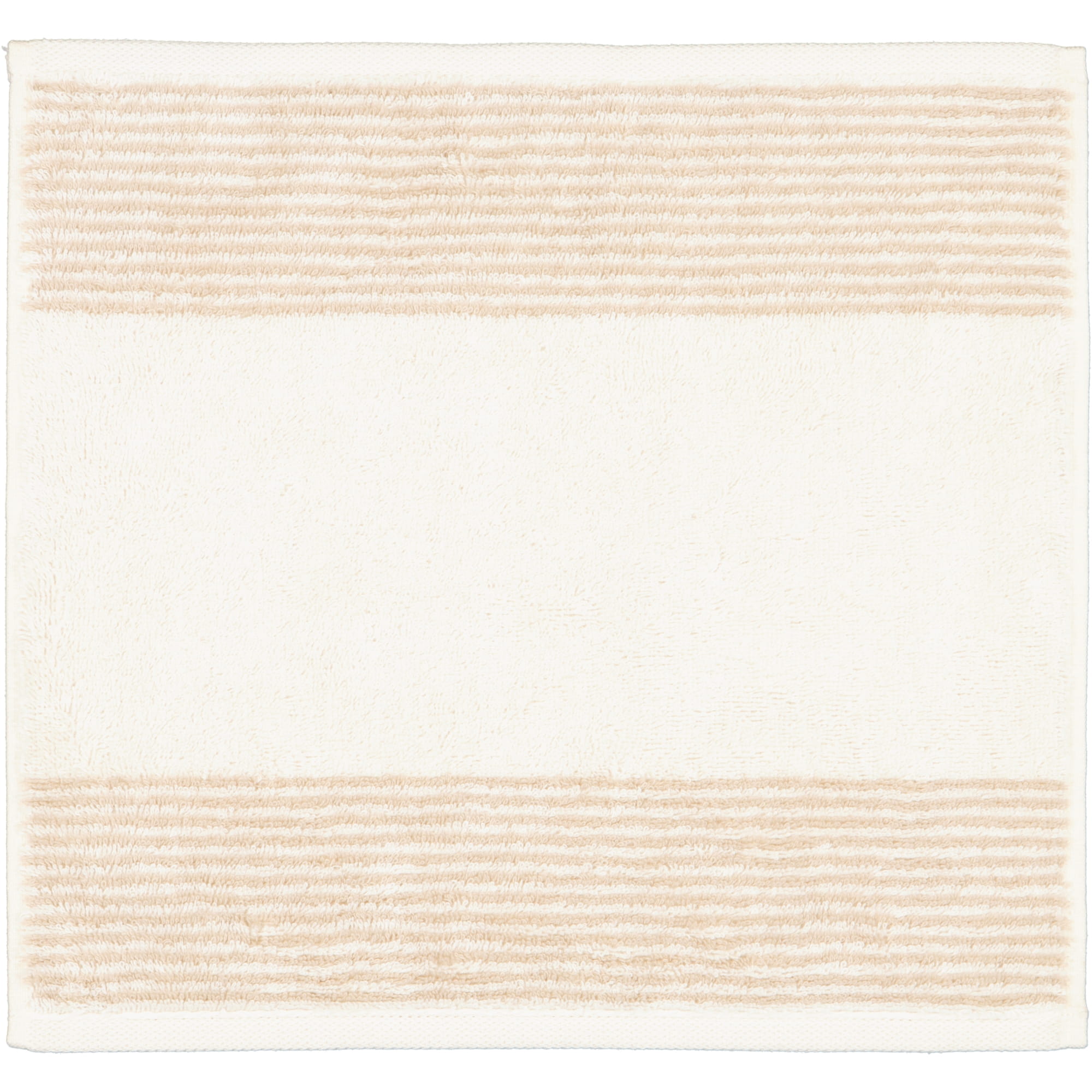 Cawö Handtücher Luxury Home Two-Tone 590 natur - 36 - Seiflappen 30x30 cm