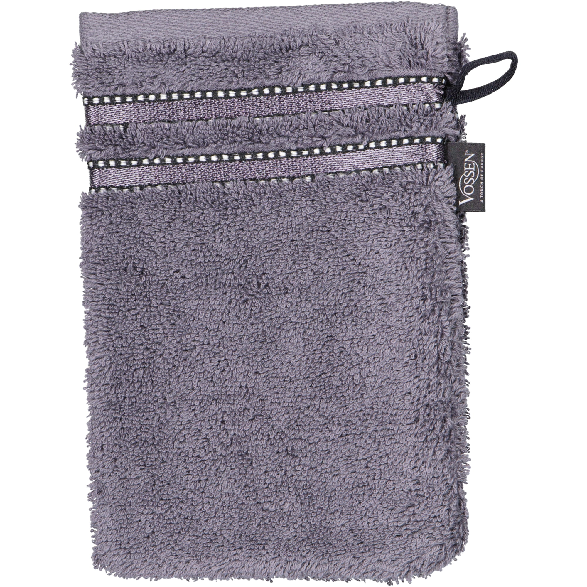 Vossen Handtücher Cult de Luxe graphit - 7660 - Waschhandschuh 16x22 cm