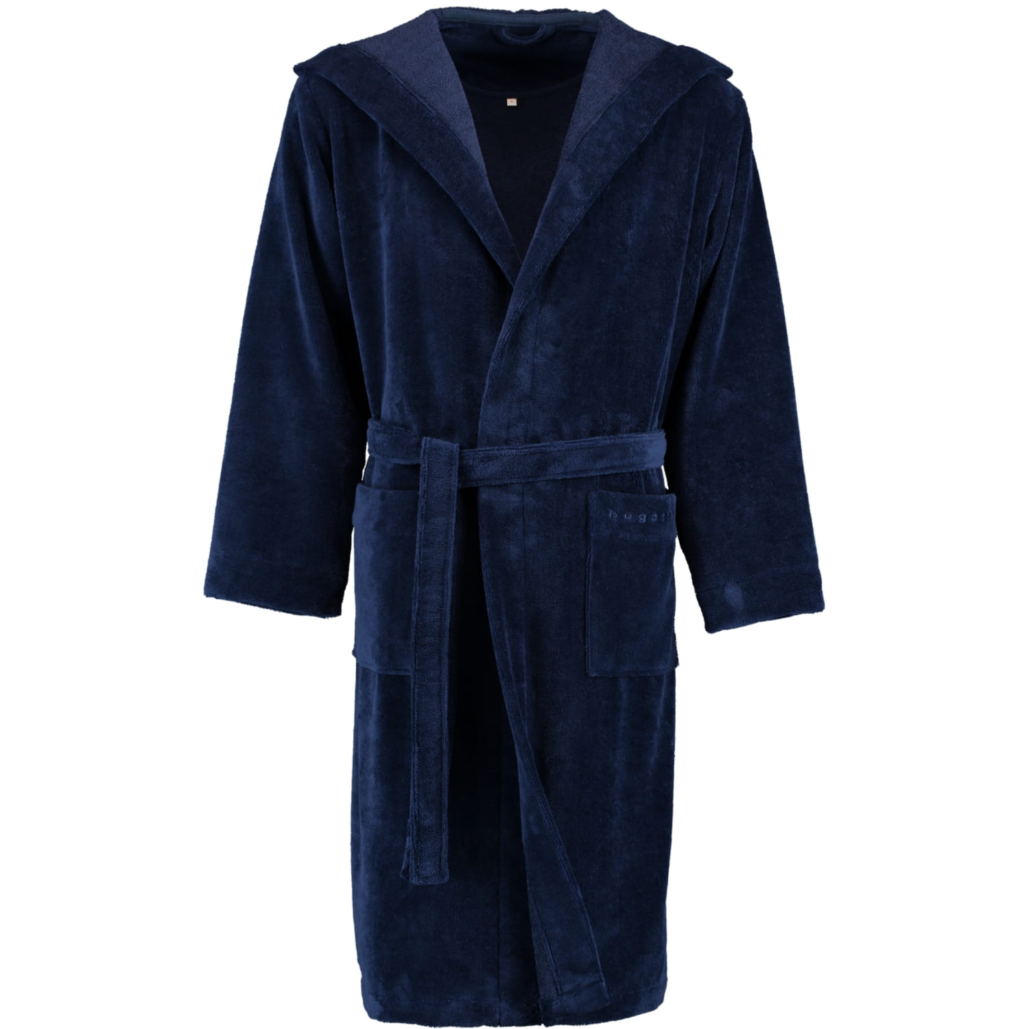 bugatti Herren Bademantel Kapuze Roberto - Farbe: marine blau - 493 - M