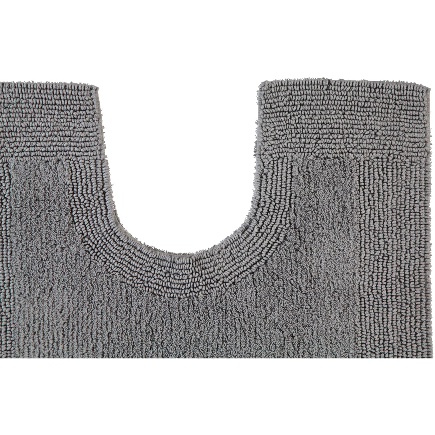 Rhomtuft - Badteppiche Prestige - Farbe: kiesel - 85 - Toilettenvorlage mit Ausschnitt 60x60 cm