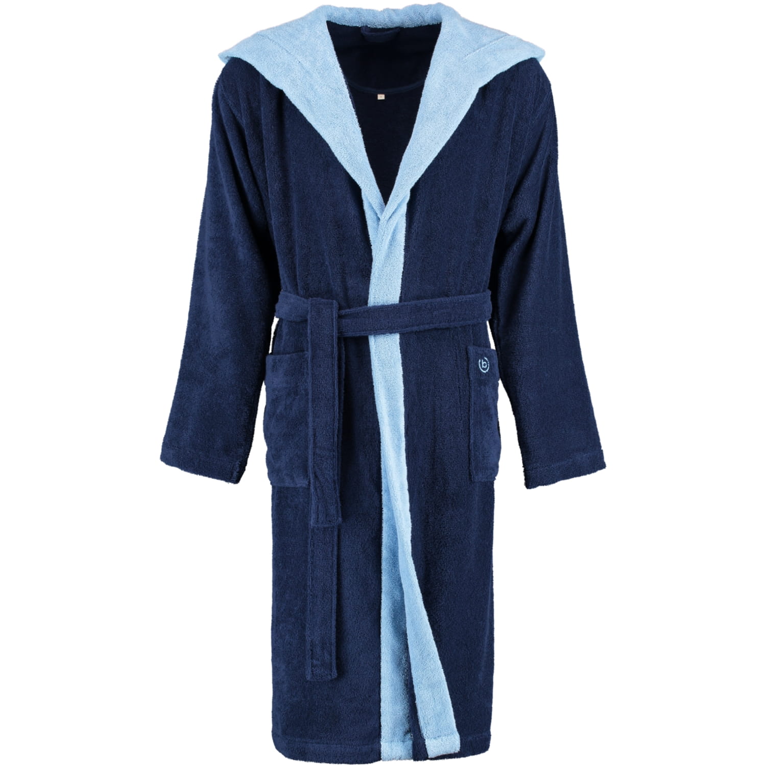 bugatti Herren Bademantel Kapuze Stefano - Farbe: marine blau - 493 - S