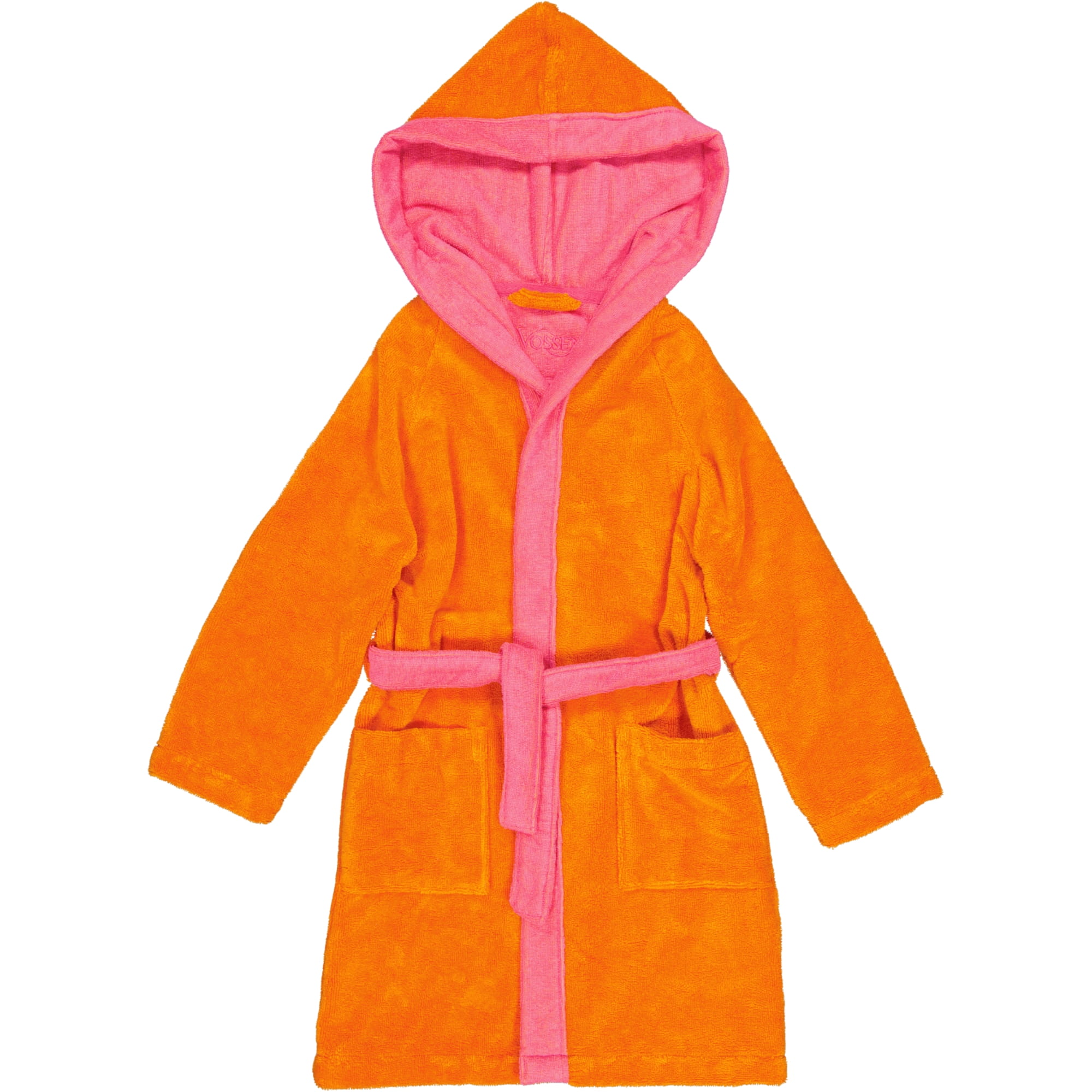 Vossen Kinderbademäntel Kinder Kapuze Bixie electric orange/prim rose - 0006 - 98/104