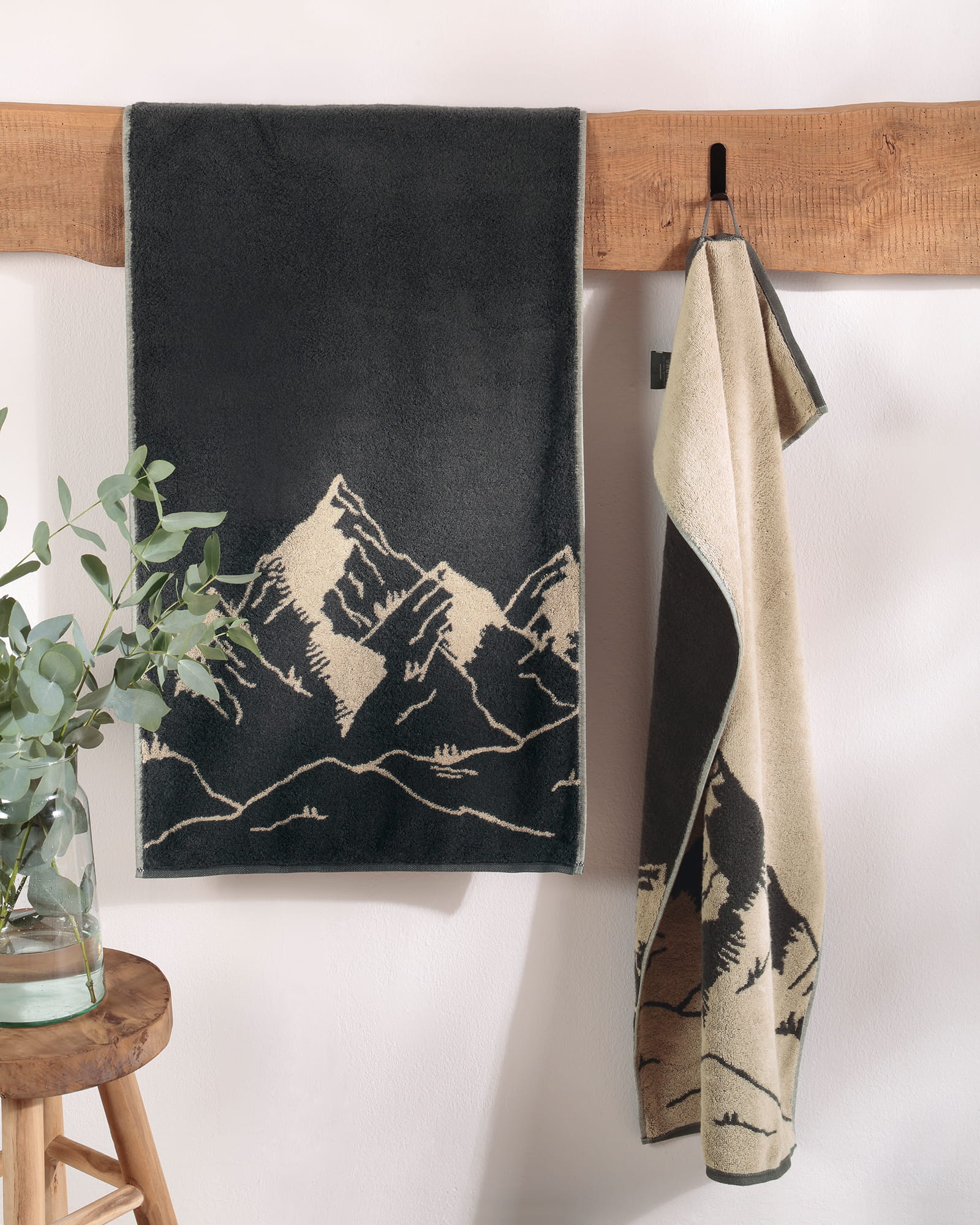 Cawö Handtücher Alpenchic Edition Berge 6269 zirbe - 43 - Handtuch 50x100 cm