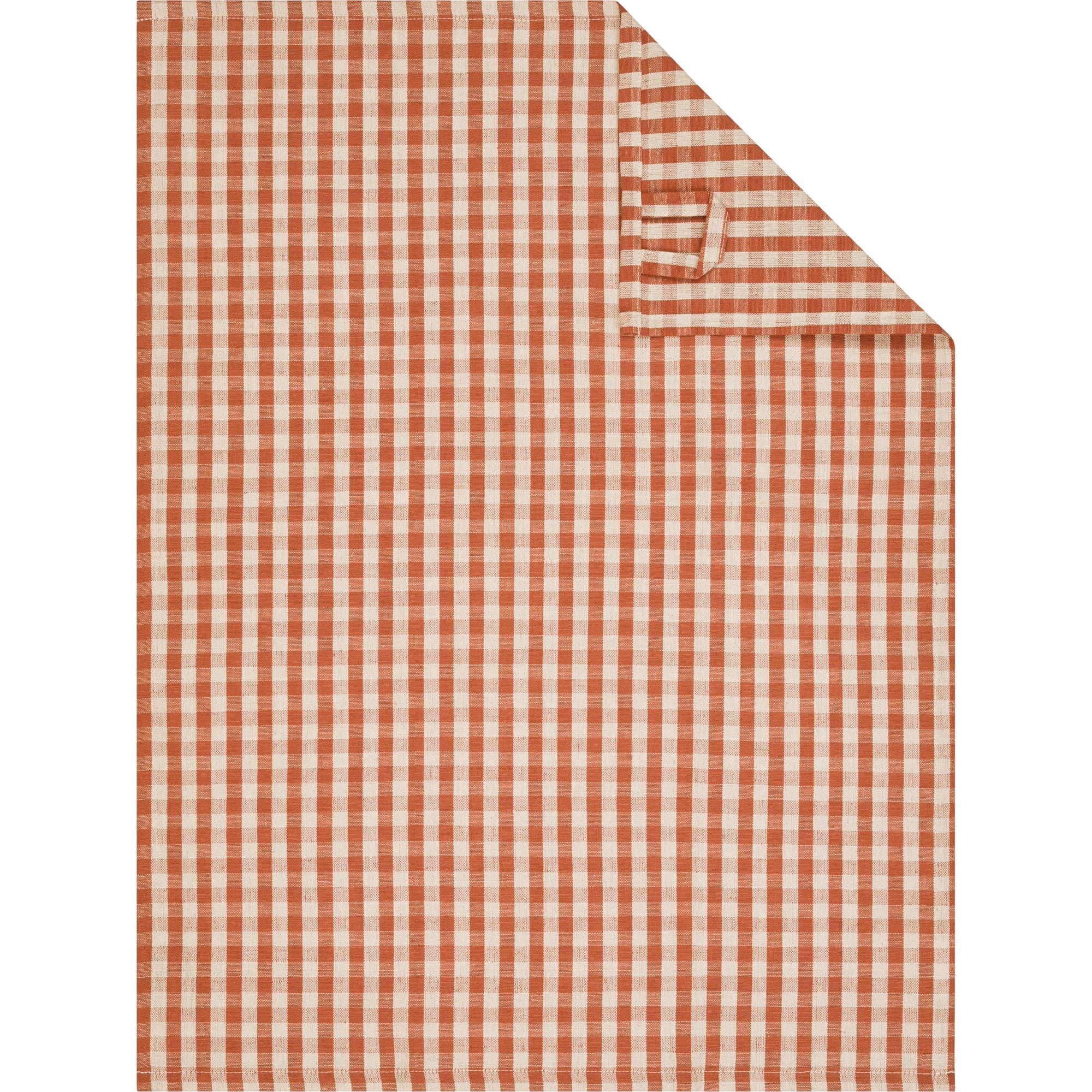Cawö Home Geschirrtücher Linen Classics Karo 538 kupfer - 30 - 50x70 cm