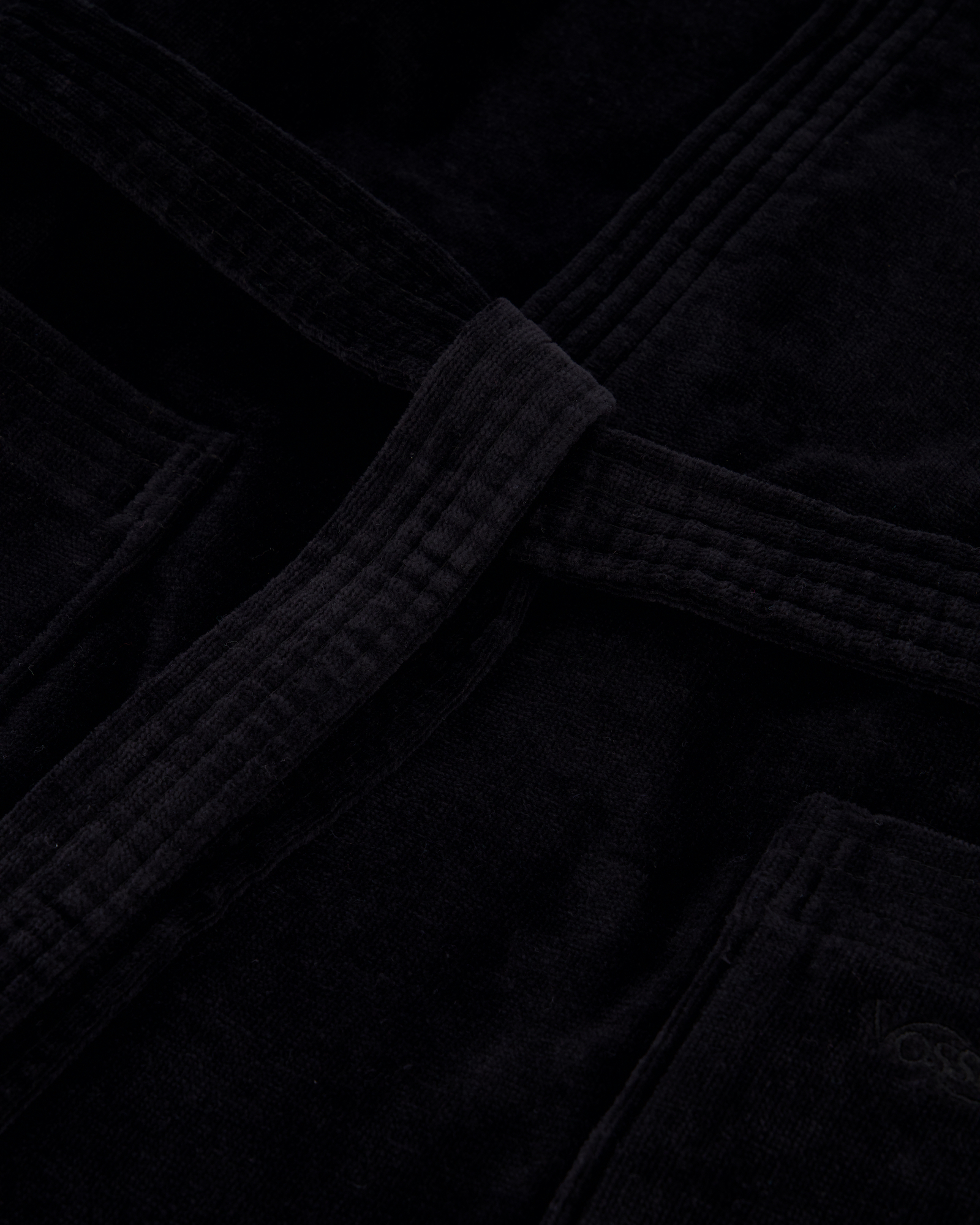 Vossen Bademäntel unisex Kurzmantel mit Kapuze Texas schwarz - 7900 - XXL