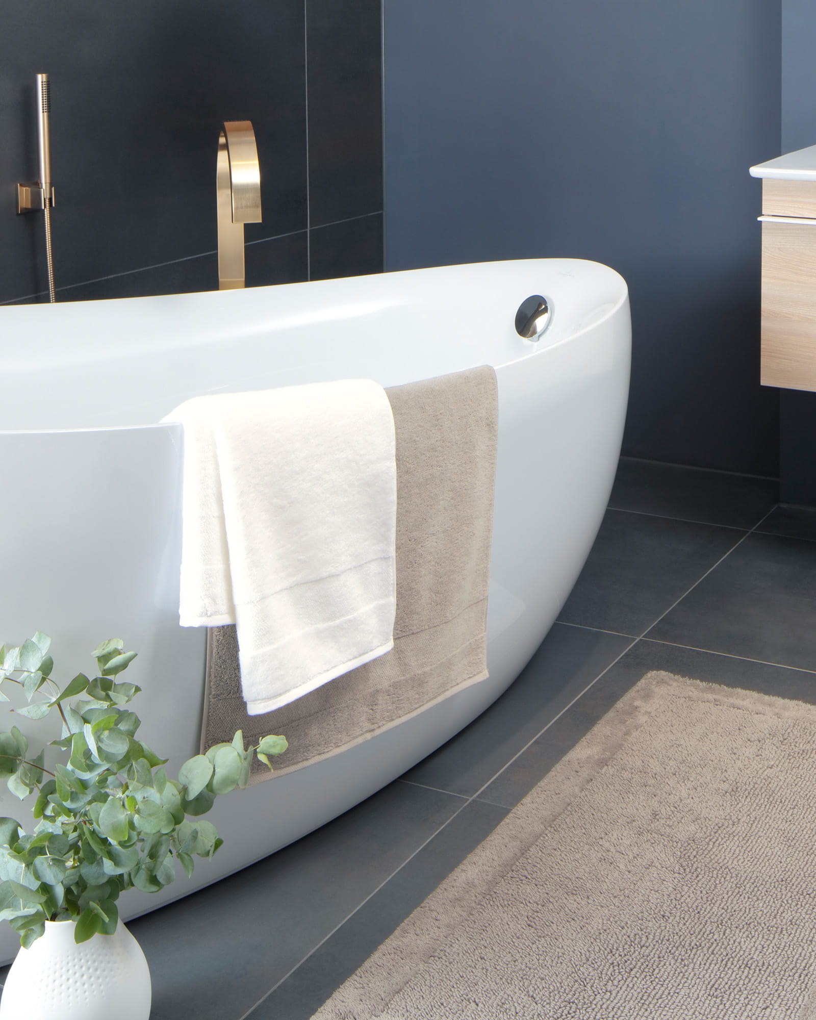 Villeroy & Boch - Badteppich Coordinates Charisma 2555 - Farbe: stone - 727