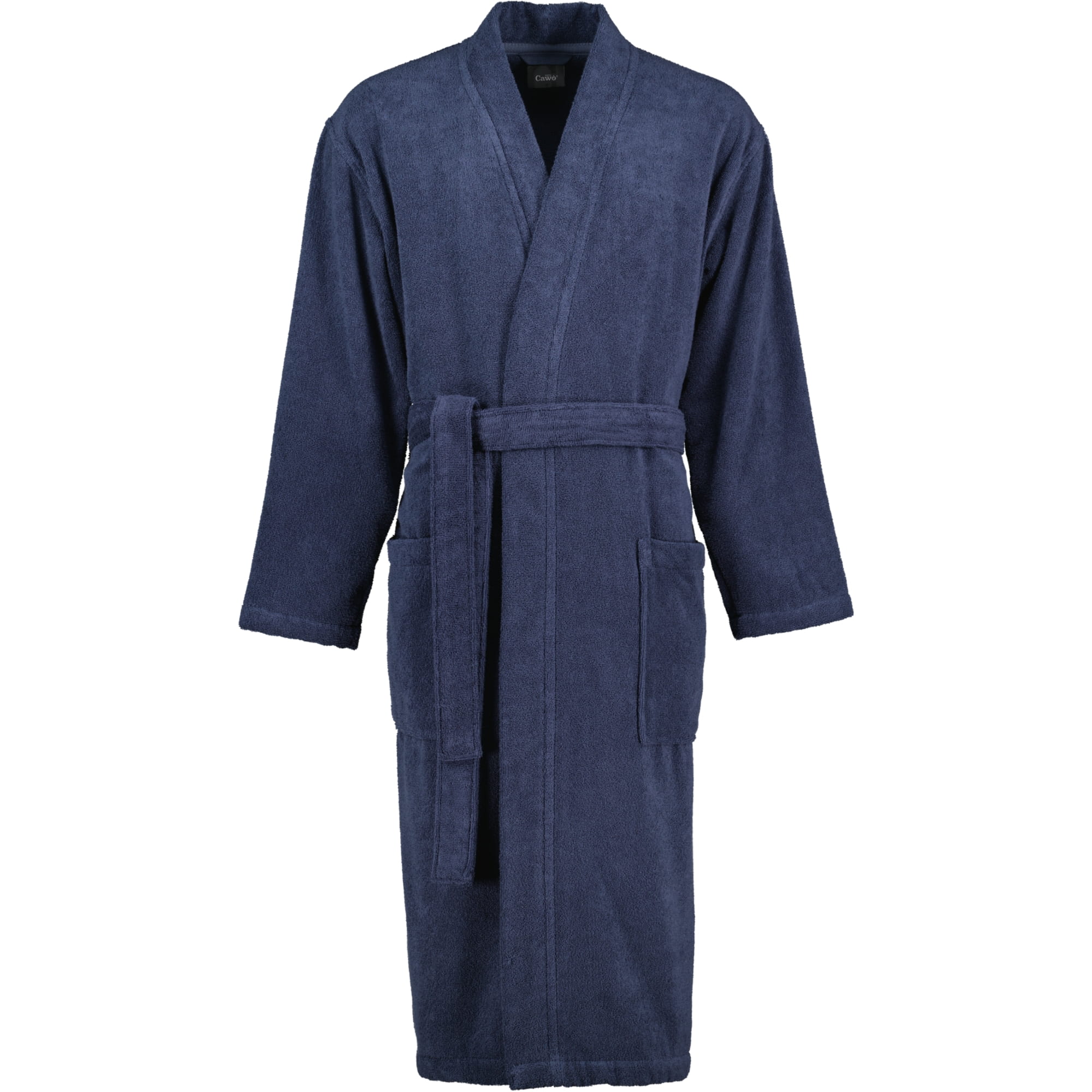 Cawö Home Herren Bademantel Kimono 828 - Farbe: blau - 17
