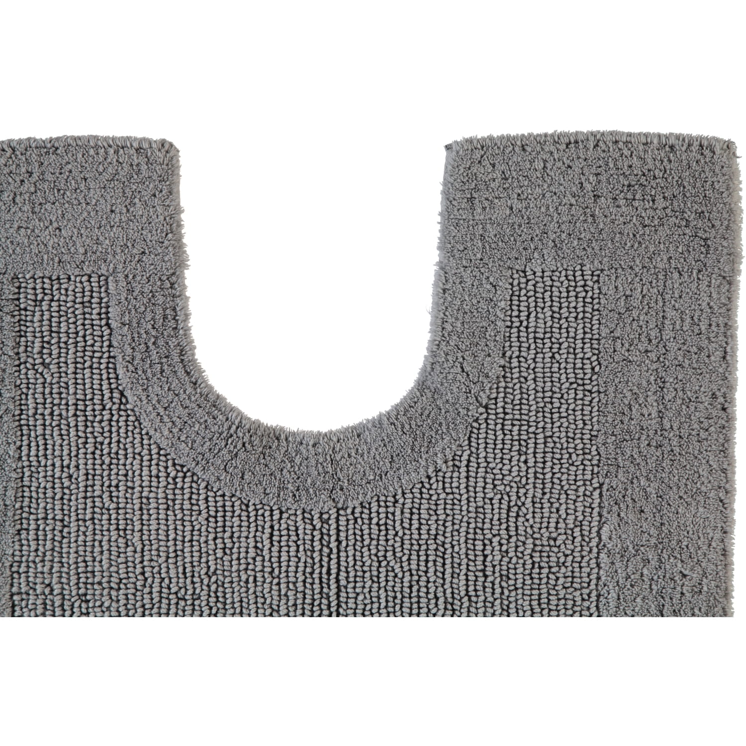 Rhomtuft - Badteppiche Prestige - Farbe: kiesel - 85 - Toilettenvorlage mit Ausschnitt 60x60 cm