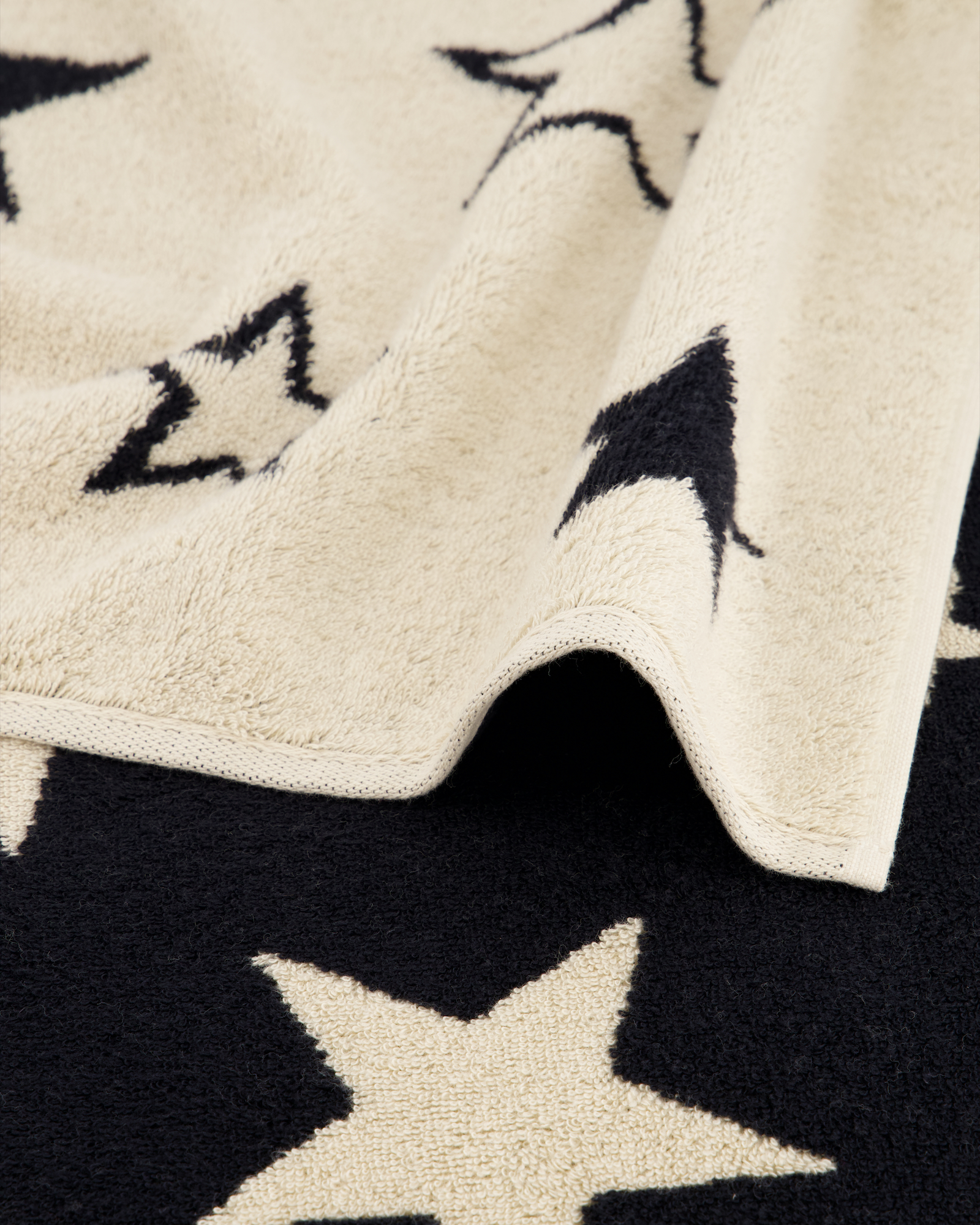 Cawö Handtücher Christmas Edition Sterne 792 natur-schwarz - 39